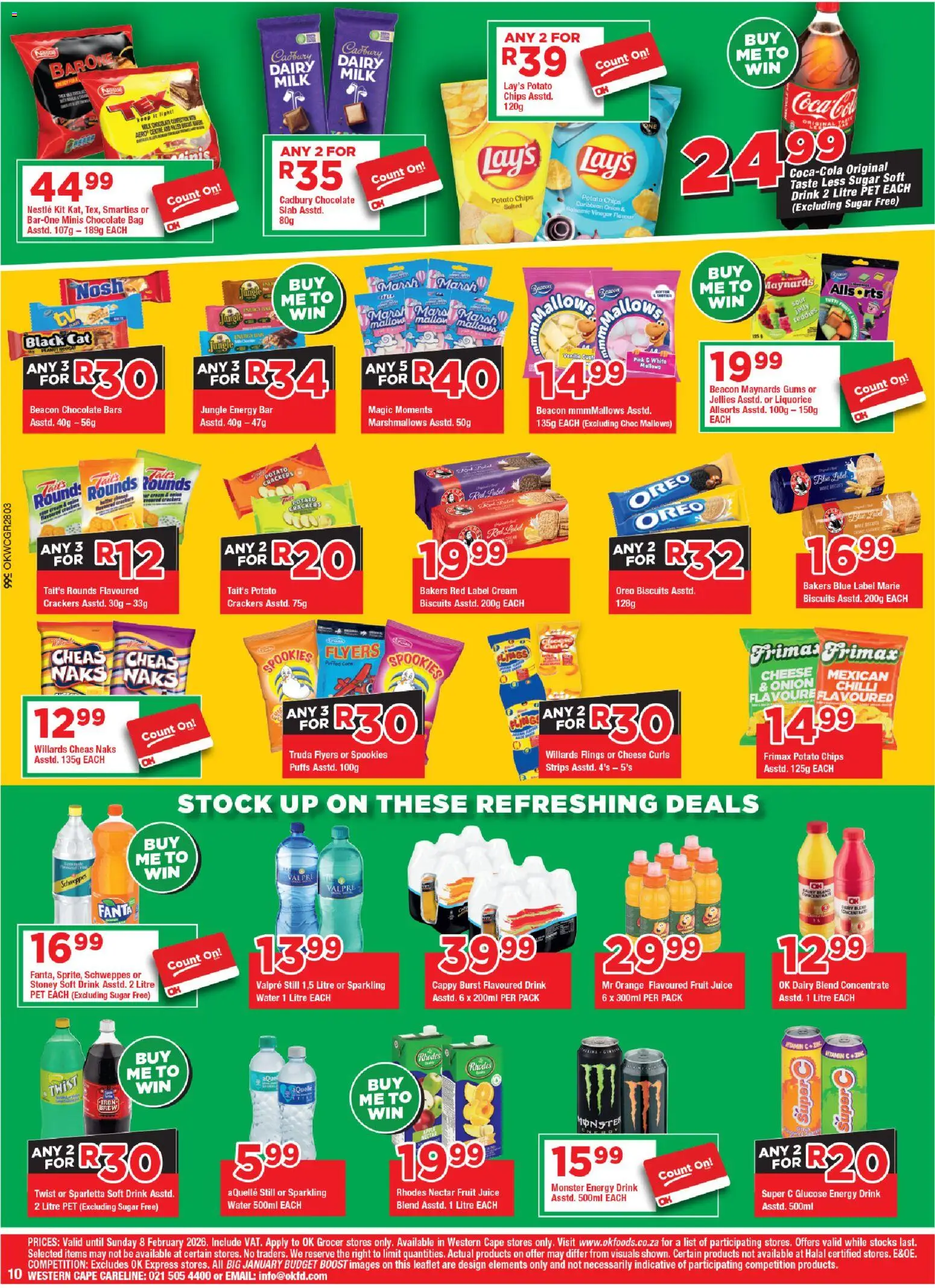 New OK Foods catalogue – valid from 21.01.2026 | Page: 10 | Products: Juice, Chips, Cream, Stock