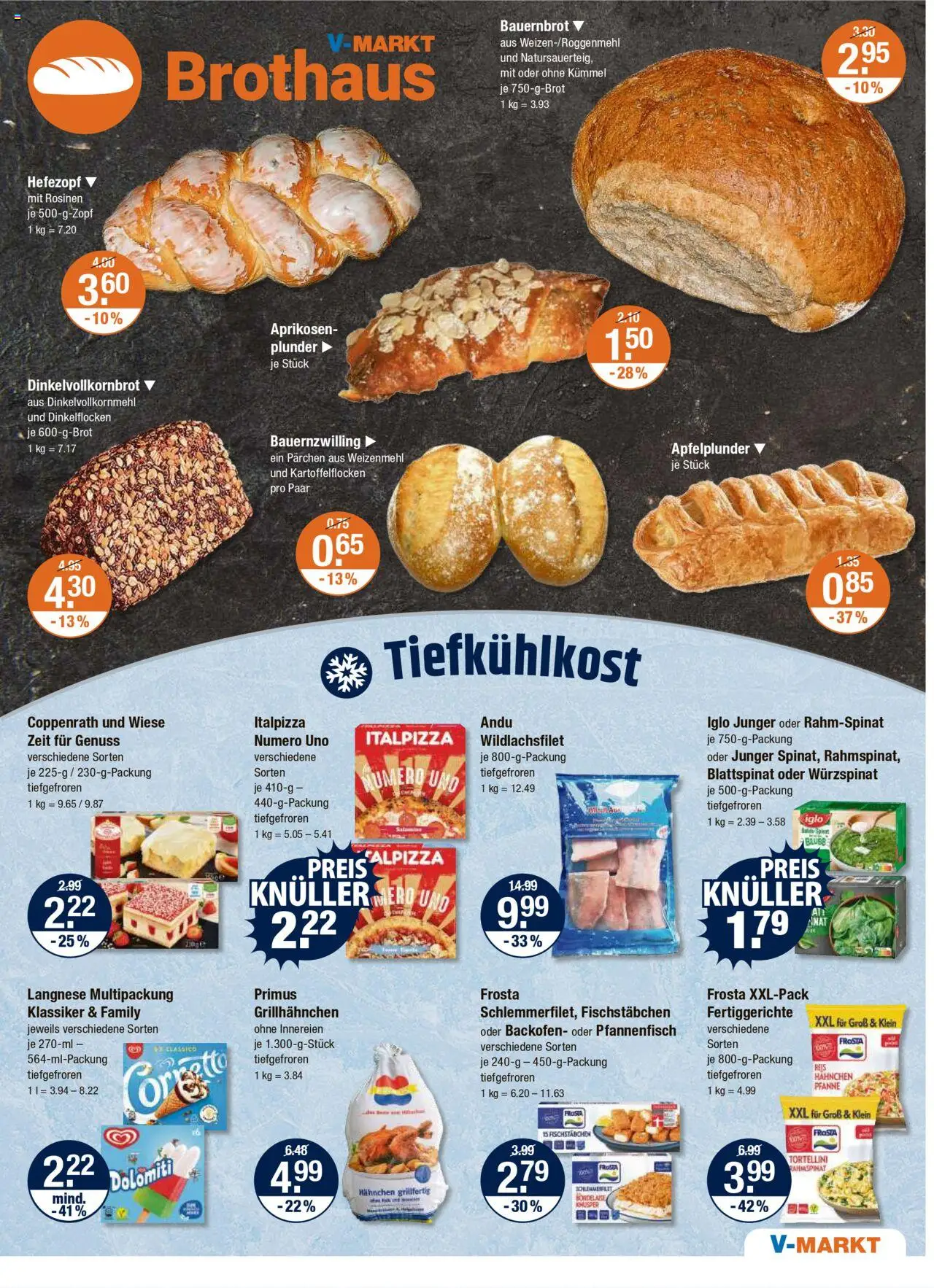 V-Markt - M&#252;nchen – gültig ab 25.09.2025 | Seite: 5 | Produkte: Langnese, Frosta, Fischstabchen, Backofen