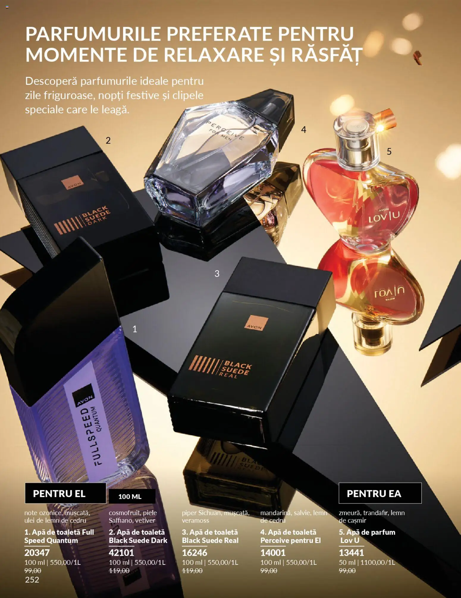 Noul catalog Avon – valabil de la 01.11.2025 | Pagină: 8 | Produse: Parfum, Apă de toaletă, Ulei, Piper