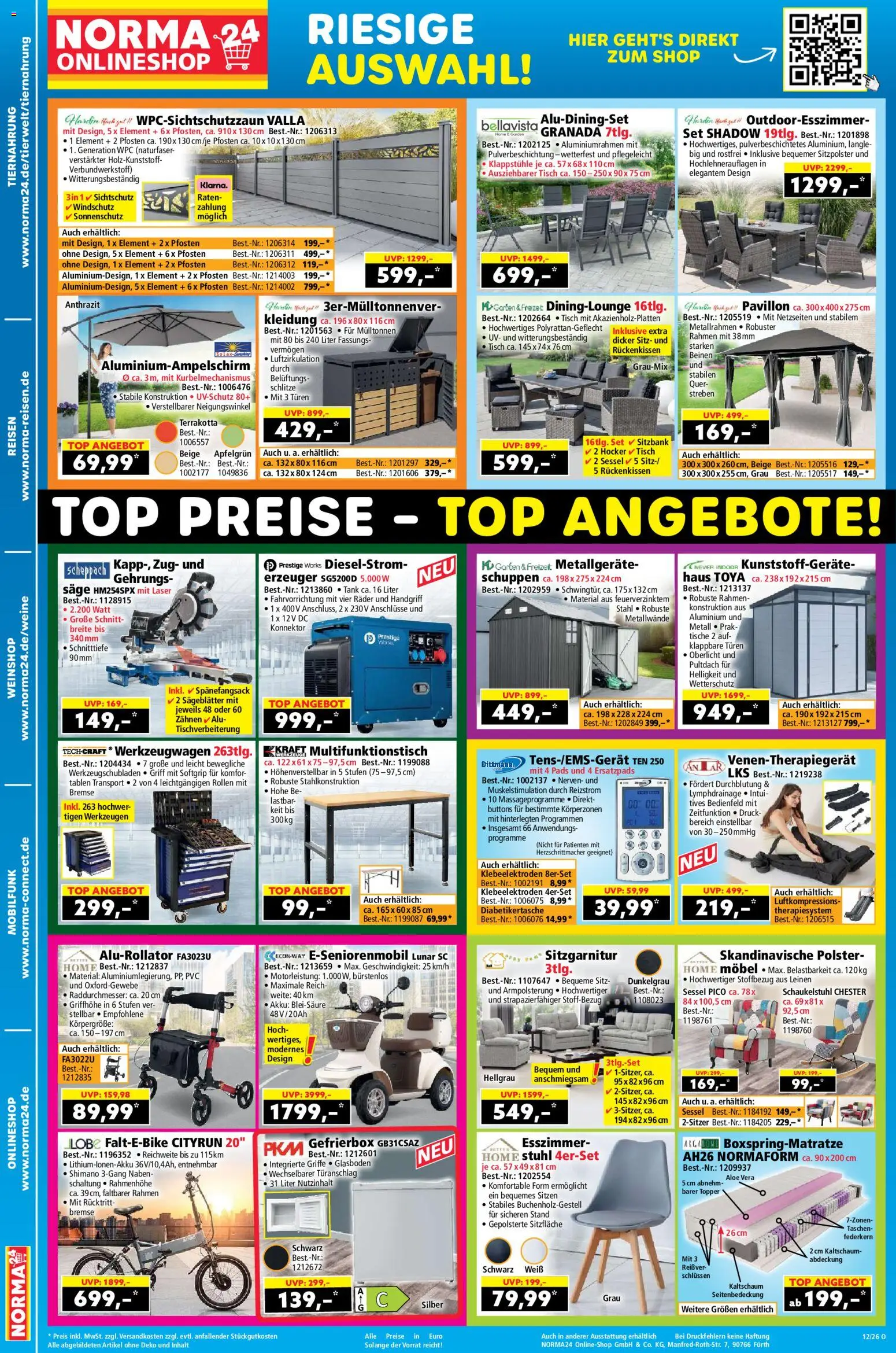 Norma Prospekt 	 – gültig ab 16.03.2026 | Seite: 20 | Produkte: Top, Sitzgarnitur, Sessel, Stuhl