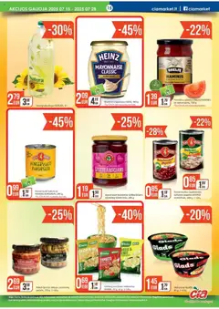ČIA MARKET - Leidinys│galioja nuo 15.07.2025 | Puslapis: 15 | Prekių: Pupelės, Aliejus, Majonezas, Greitai paruošiami makaronai