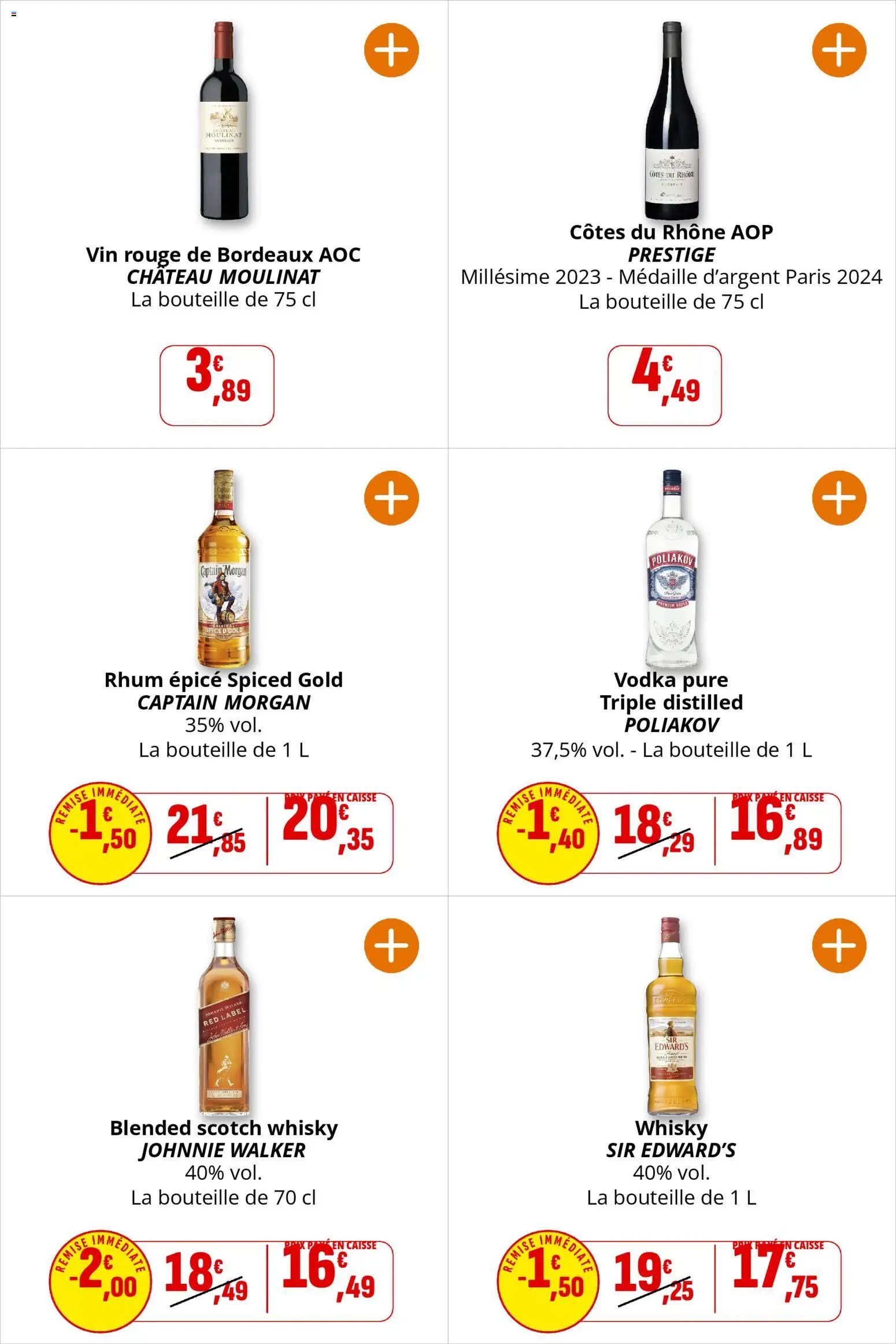 {H1} | Page: 19 | Produits: Whisky, Rhum, Captain Morgan, Vin