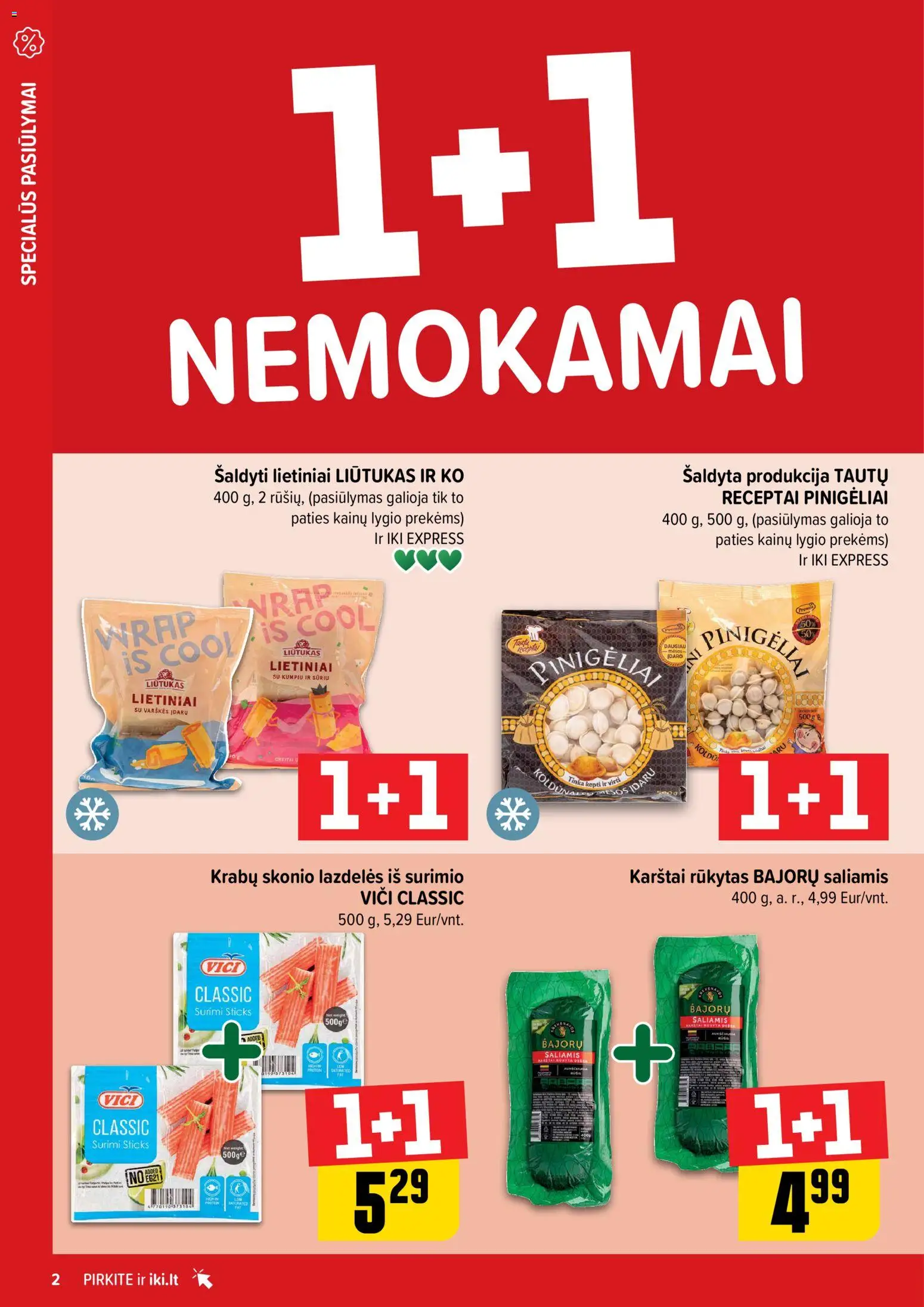 IKI akcijos nuo 05.01.2026 | Puslapis: 2 | Prekių: Saliamis