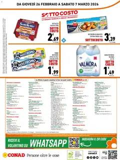 Anteprima del volantino Conad volantino City Sicilia valido a partire dal 26.02.2026 | Pagina: 16 | Prodotti: Merluzzo, Acqua, Acqua naturale, Tonno