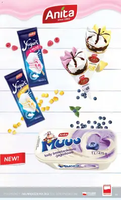 Muuu lody śmietankowo -jagodowe, Creamy ice cream with blueberry flavor. od 23.04.2025 | Strona: 23