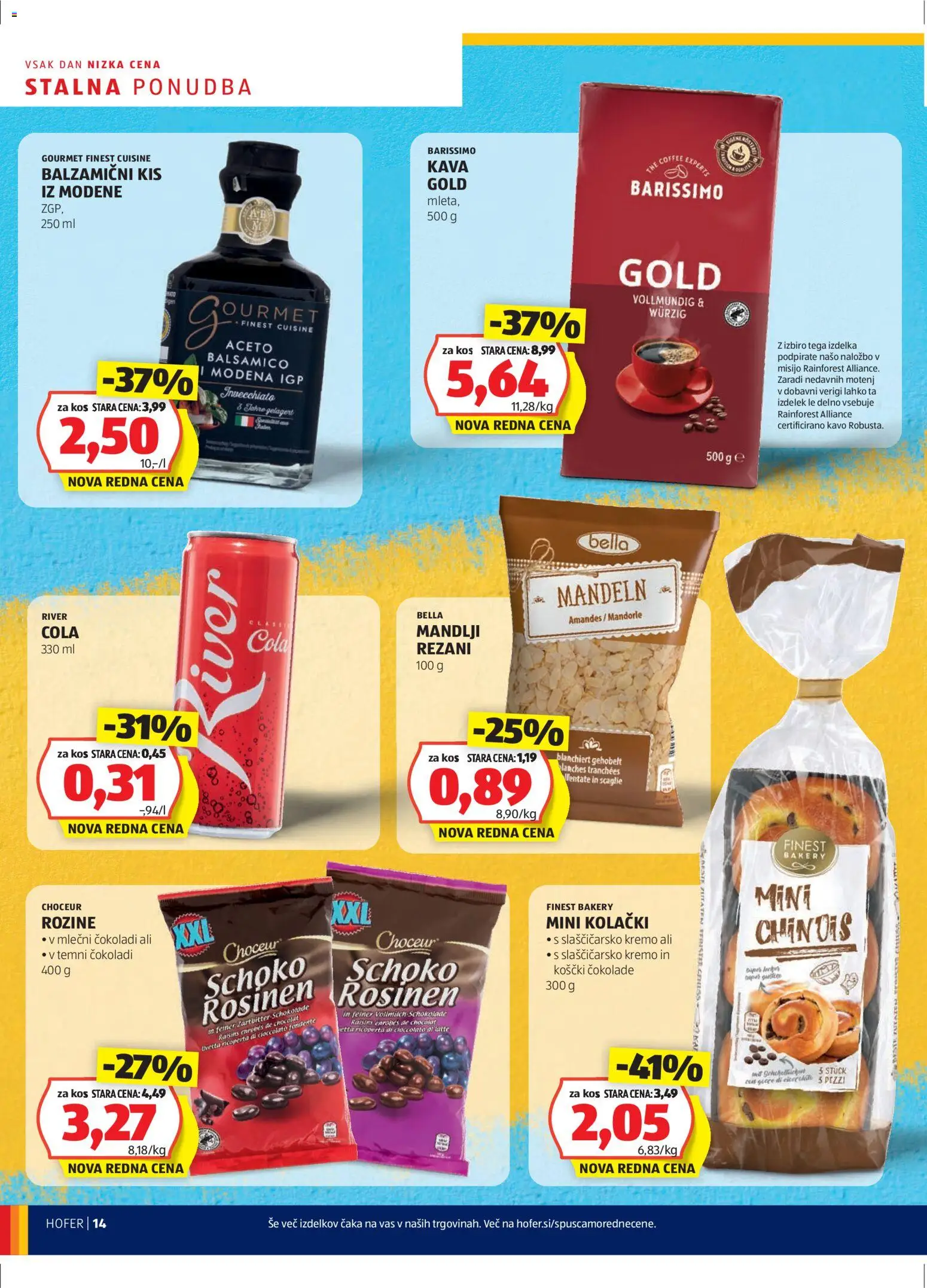 Novi Hofer katalog ponudbe – veljaven od 30.10.2025 | Stran: 14 | Izdelki: Mandlji, Kos, Kis, Kava
