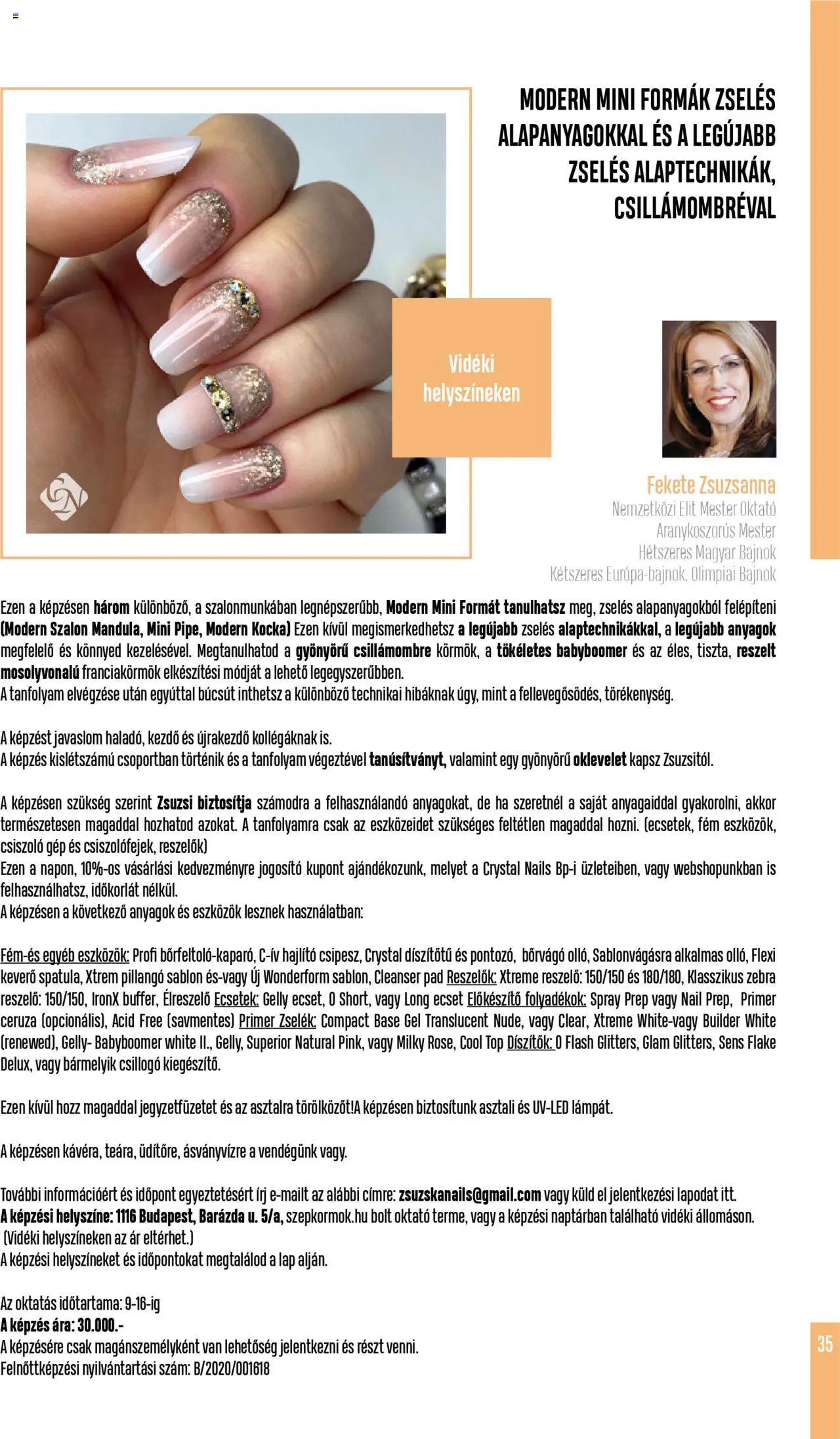 Crystal Nails akciós ujság - amely érvényes a következő dátumtól: 01.06.2025 | Oldal: 35 | Termékek: Keverő, Ecset
