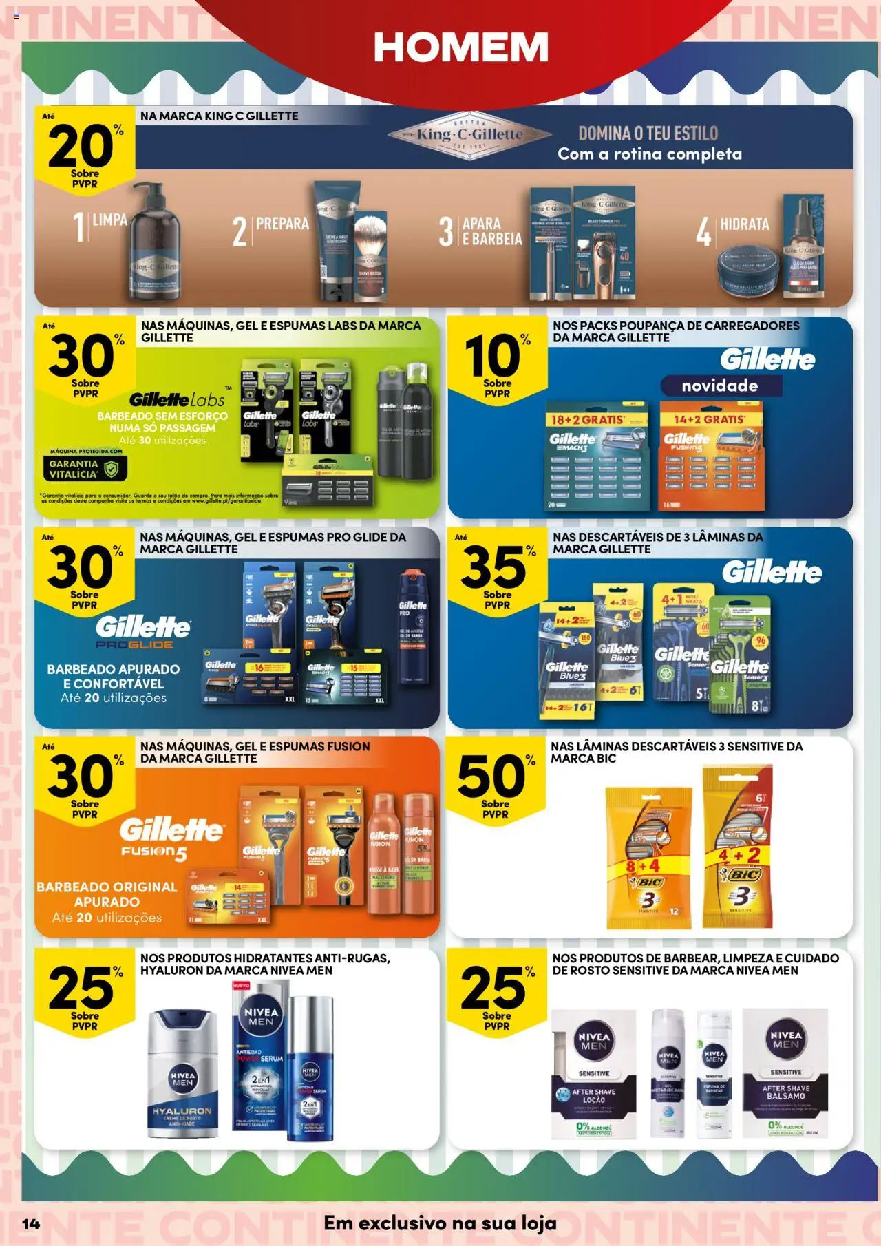 Continente Beleza │ válido de 19.08.2025 | Página: 14 | Produtos: Sérum, Creme