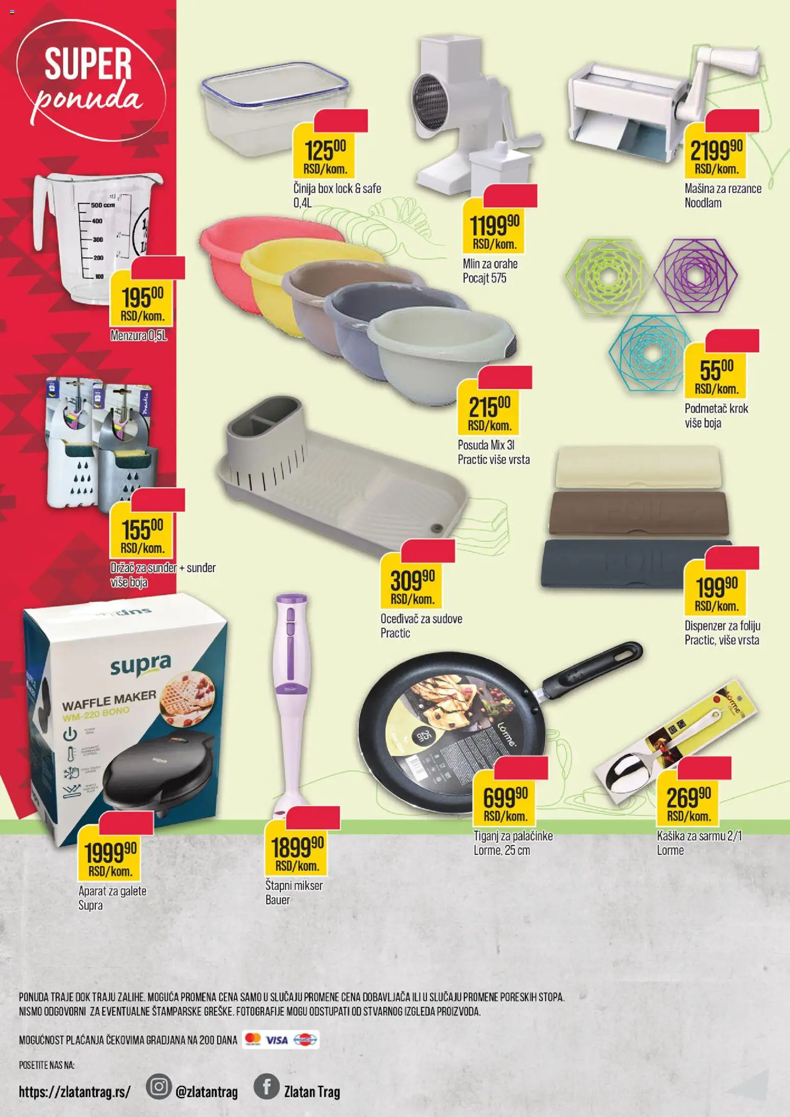 Zlatan Trag katalog - važi od 28.01.2026 | Strana: 12 | Proizvode: Aparat za galete, Mlin, Mikser, Galete