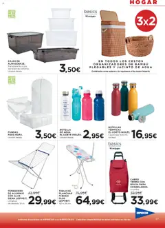Hipercor catálogo │ válido desde el 19.06.2025 | Página: 42 | Productos: Botella de agua, Té, Tendedero, Tabla de planchar