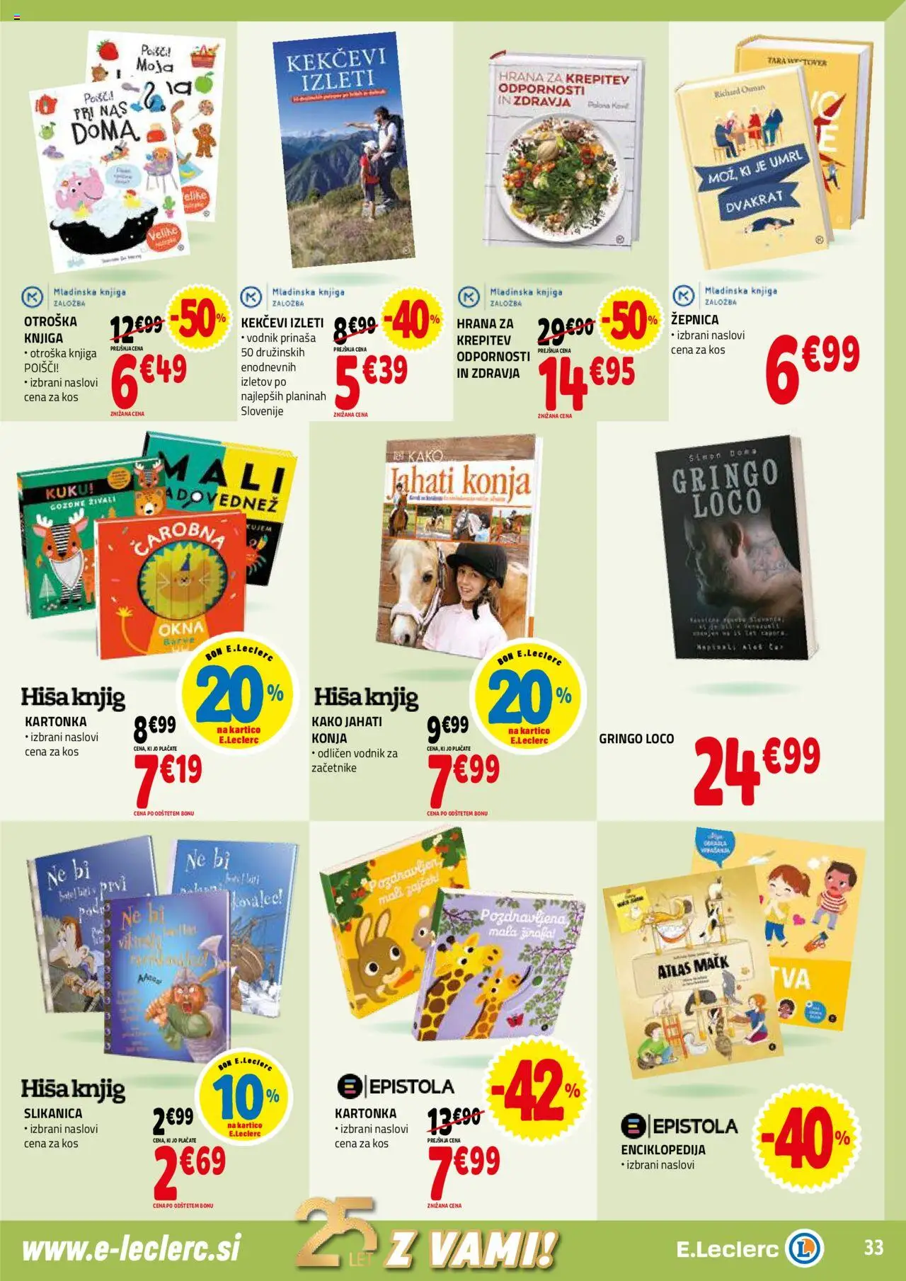 Novi E.leclerc katalog ponudbe – veljaven od 17.09.2025 | Stran: 33 | Izdelki: Kos, Knjiga