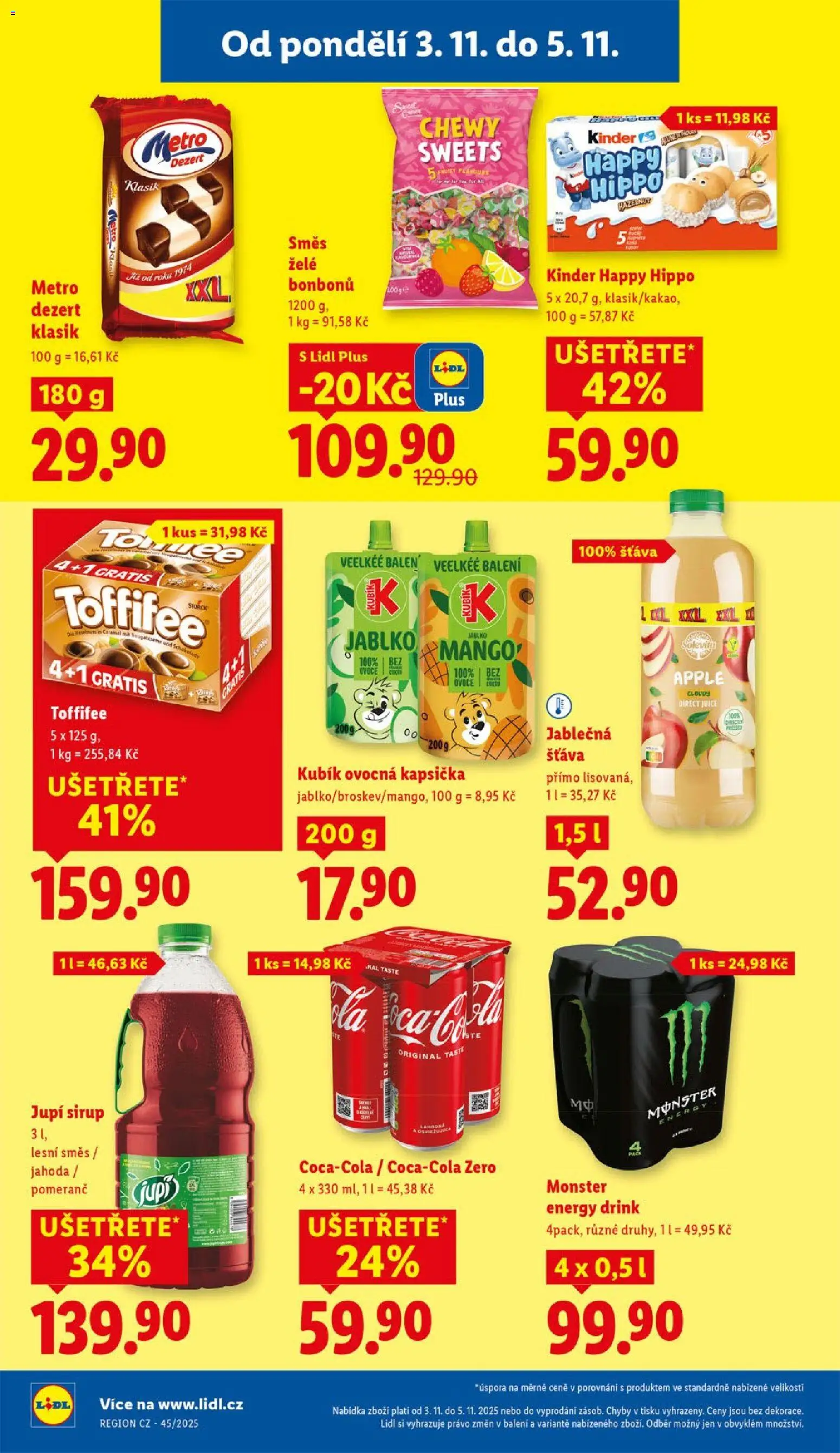 Lidl leták od 03.11.2025 | Strana: 14 | Produkty: Monster, Jupí, Monster Energy, Energy drink