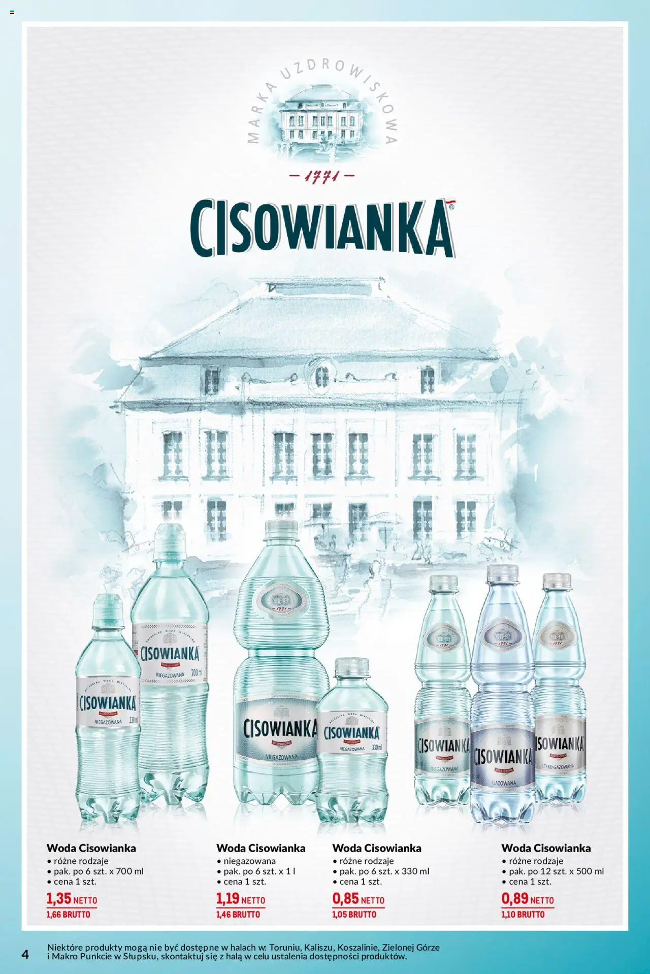 Makro Gazetka - Na uroczyste okazje od 13.05.2025 | Strona: 4 | Produkty: Woda