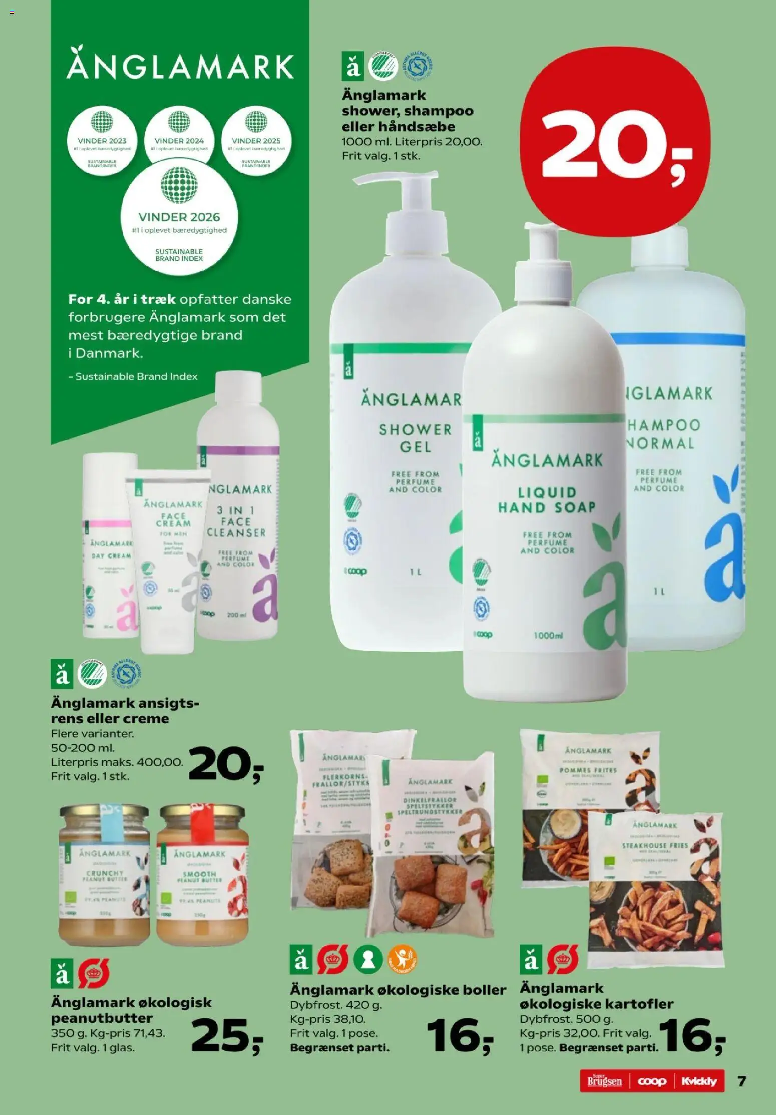 Super Brugsen tilbudsavis – gyldig fra 07.04.2026 | Side: 8 | Produkter: Creme, Peanuts, Kartofler, Søm