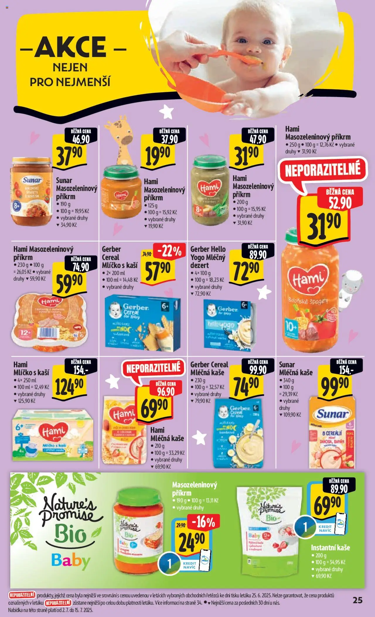 Albert leták - Hypermarket od 02.07.2025 | Strana: 32 | Produkty: Mléčná kaše, Boloňské špagety, Špagety, Příkrm