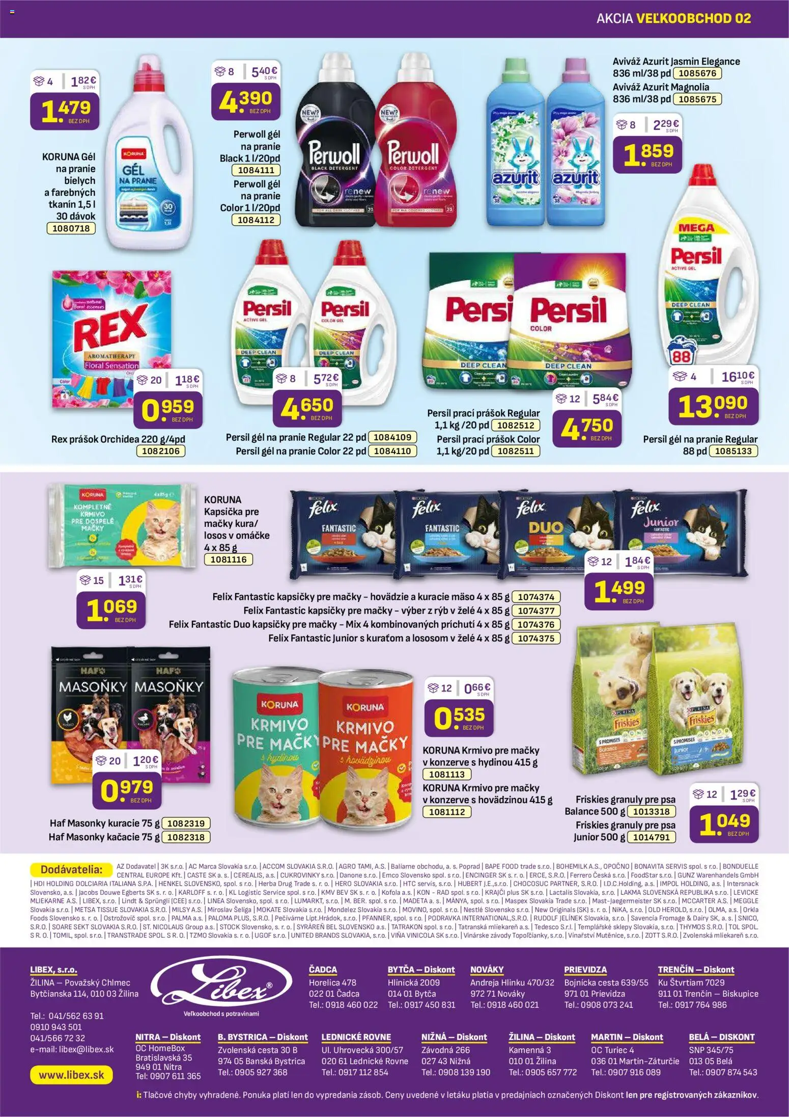Nové Libex akcie – leták je platný od 19.01.2026 | Strana: 32 | Produkty: Persil, Lindt, Losos, Orchidea