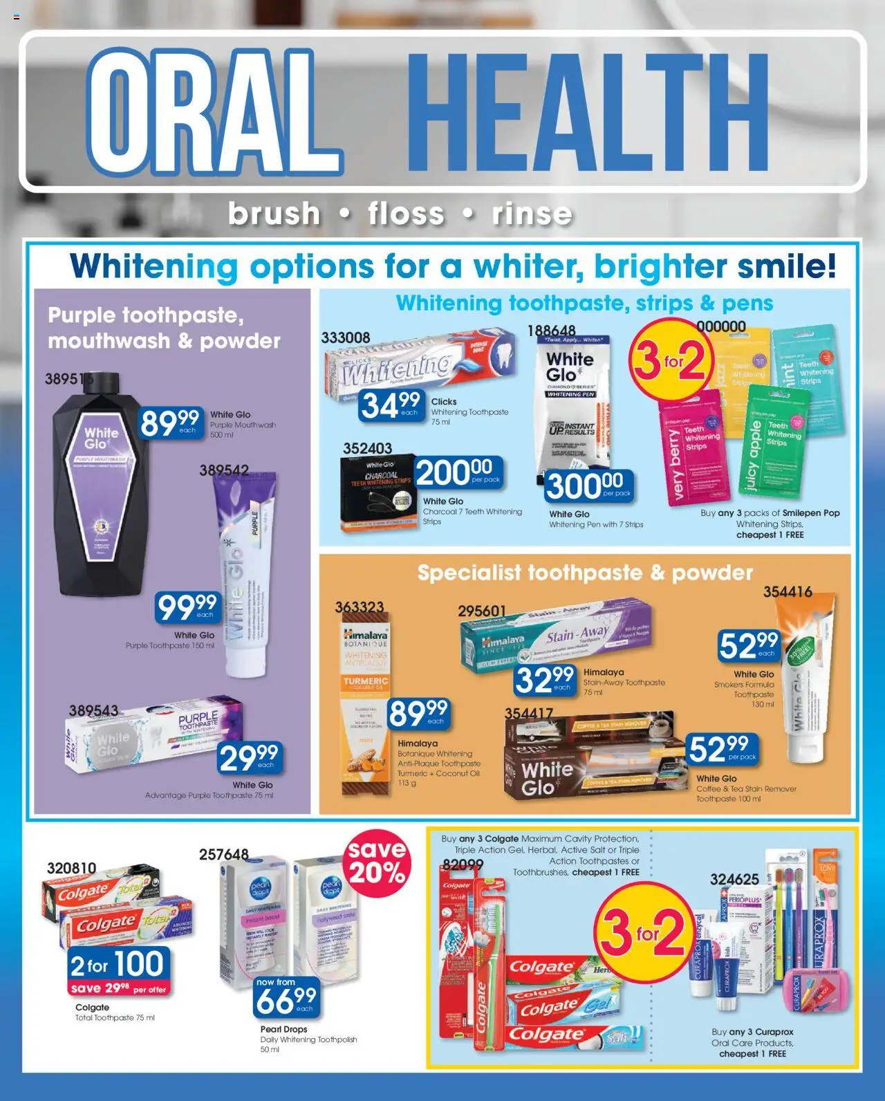 New Clicks catalogue – valid from 09.09.2025 | Page: 10 | Products: Oil, Pen, Mouthwash, Salt