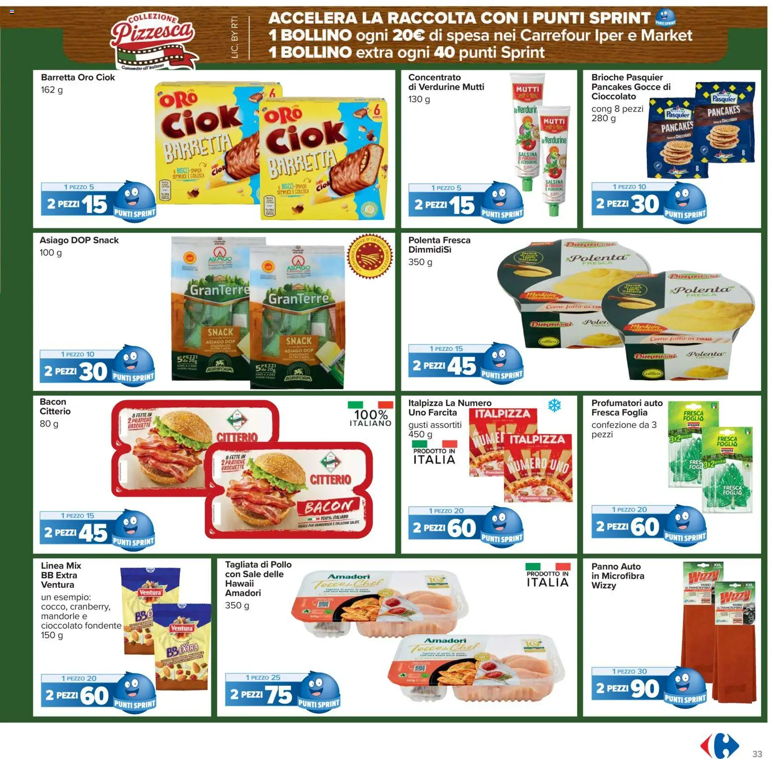 Volantino Carrefour del 27.01.2026 | Pagina: 33 | Prodotti: Pollo, Sale, Barretta, Mutti