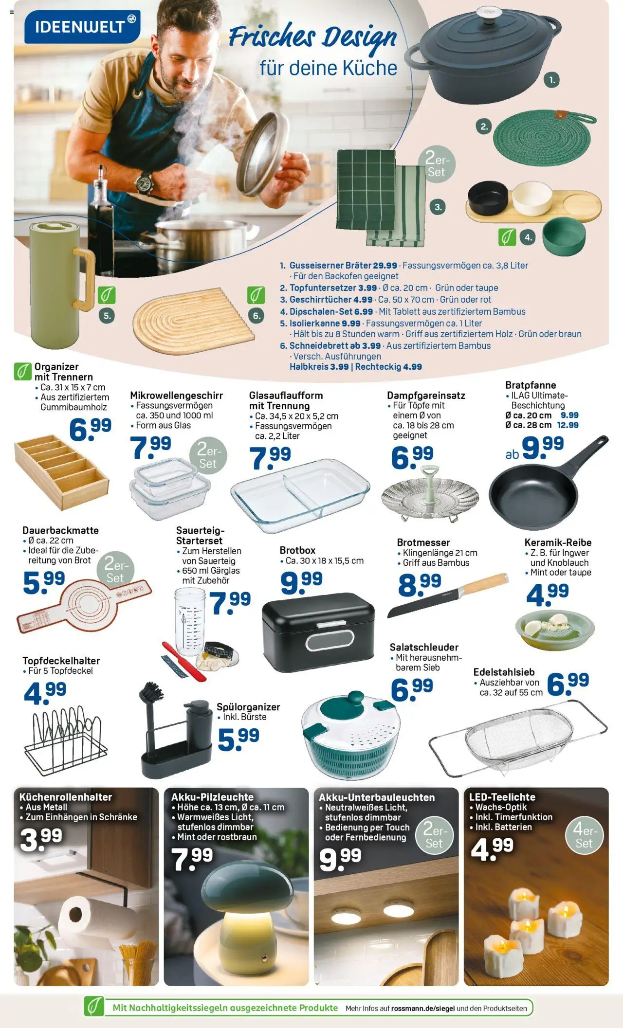 Rossmann Prospekt 	 – gültig ab 13.10.2025 | Seite: 2 | Produkte: Batterien, Küche, Knoblauch, Backofen