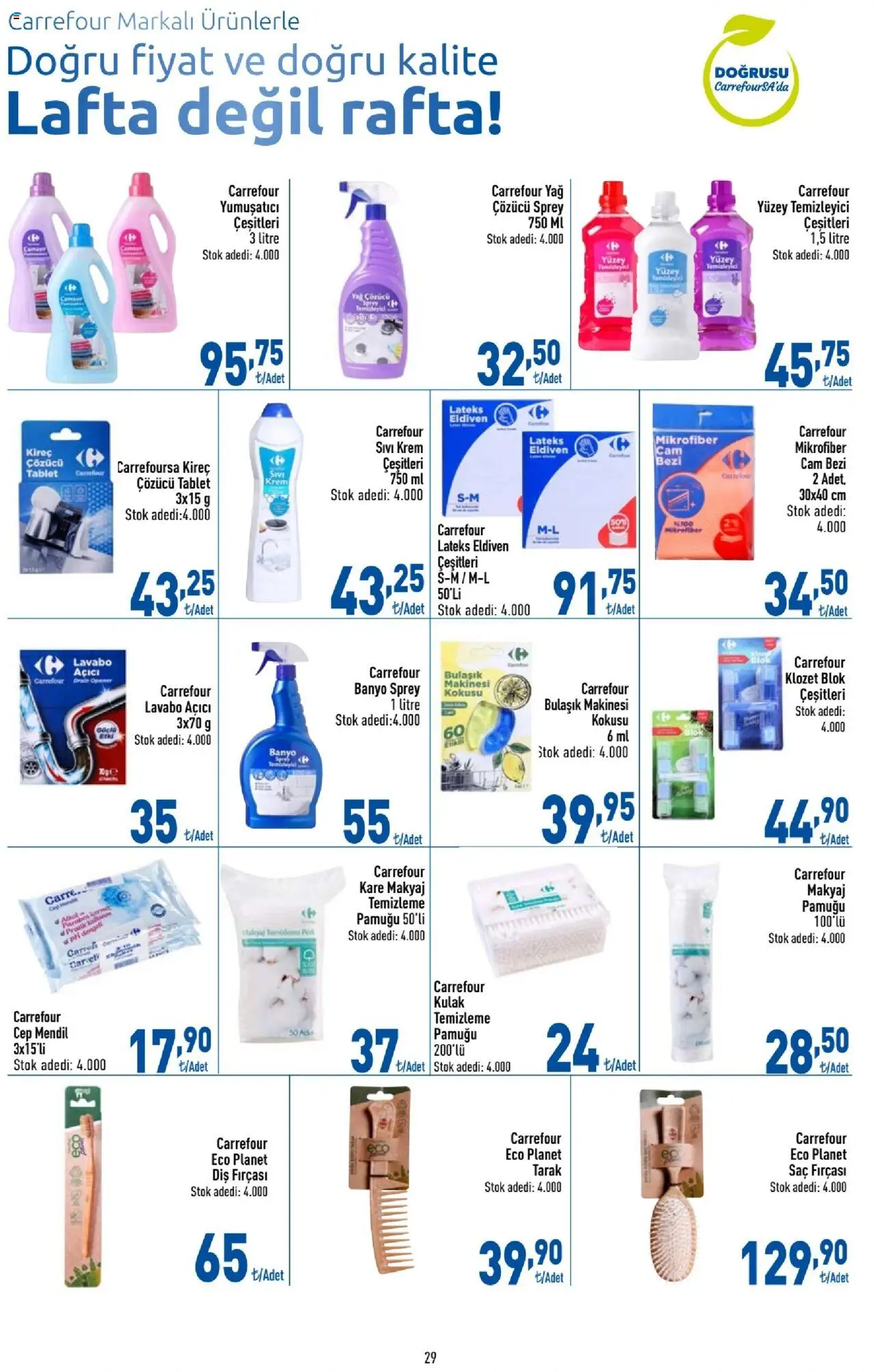CarrefourSA Katalog - 10.06.2025 tarihinden itibaren geçerlidir | Sayfa: 29 | Ürünler: Banyo, Yağ, Lavabo açıcı, Bulaşık makinesi