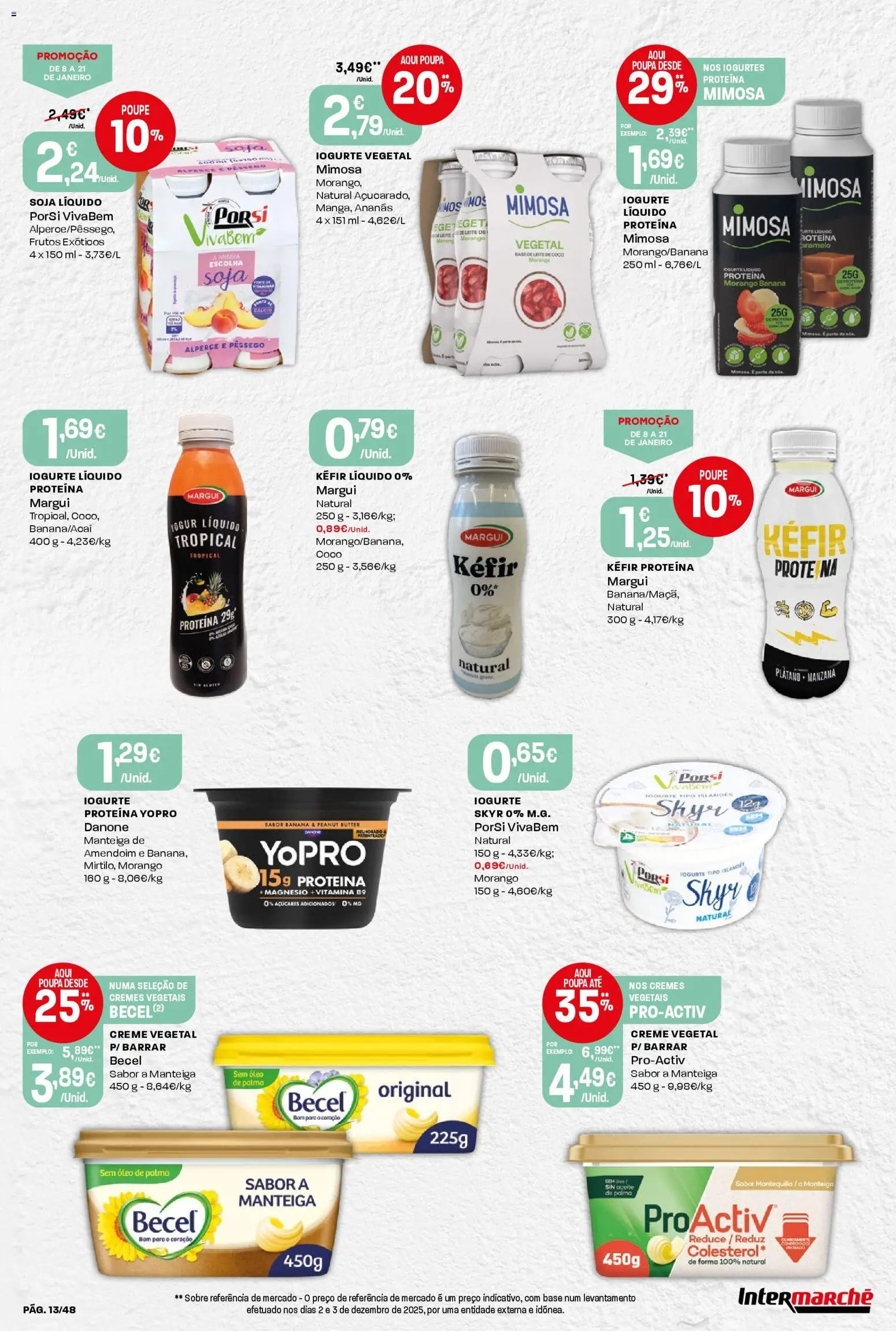 Intermarché folheto │ válido de 15.01.2026 | Página: 13 | Produtos: Soja, Base, Iogurte, Óleo