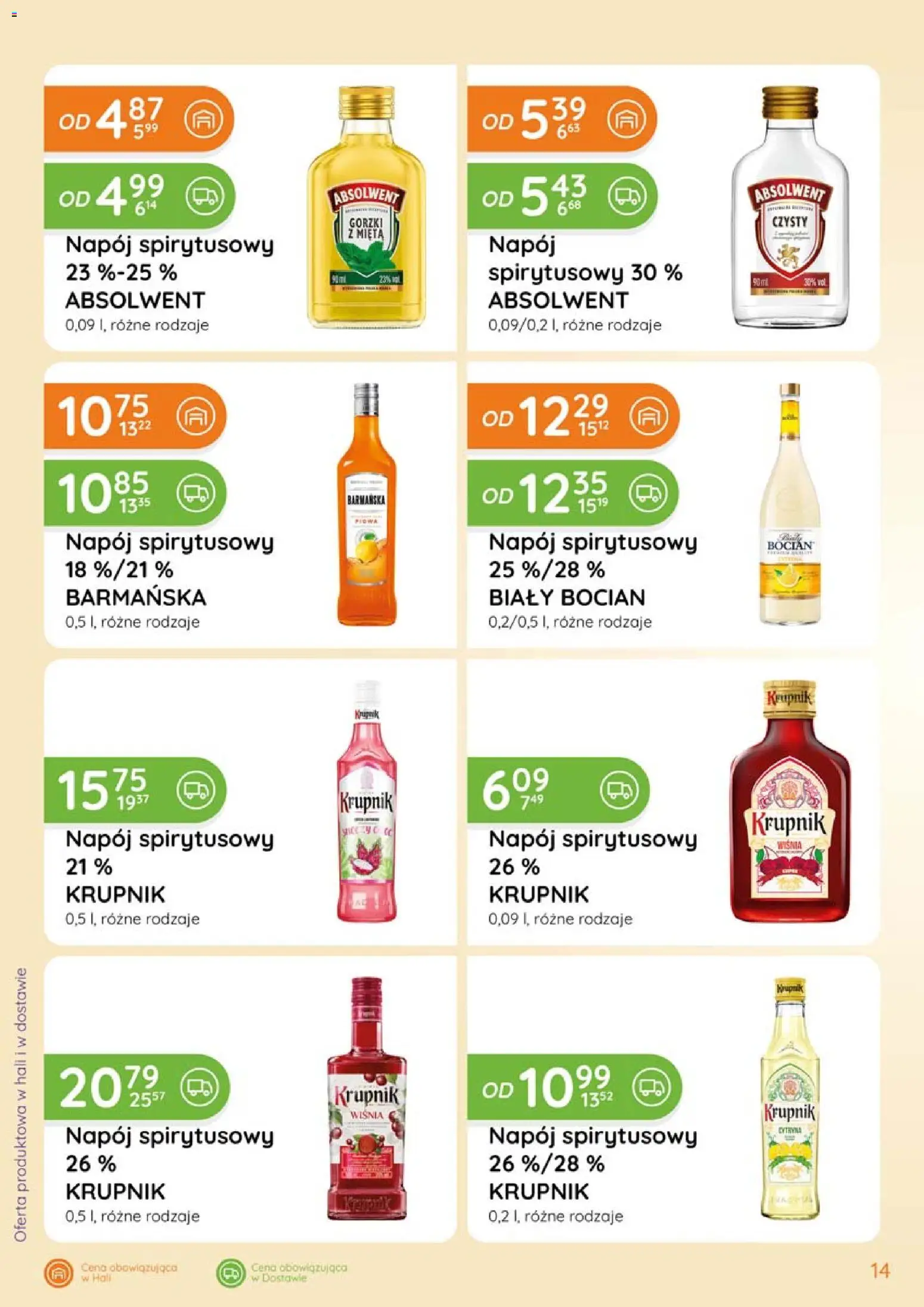 Eurocash Gazetka - Katalog Alkoholowy od 01.02.2026 | Strona: 14 | Produkty: Cytryna, Pigwa, Mięta