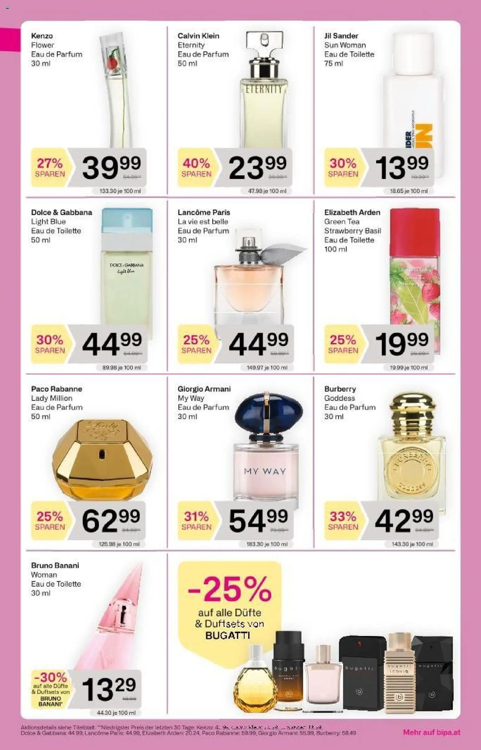 Bipa Flugblatt gültig ab 19.03.2026 | Seite: 3 | Produkte: Toilette, Parfüm, Eau de Toilette