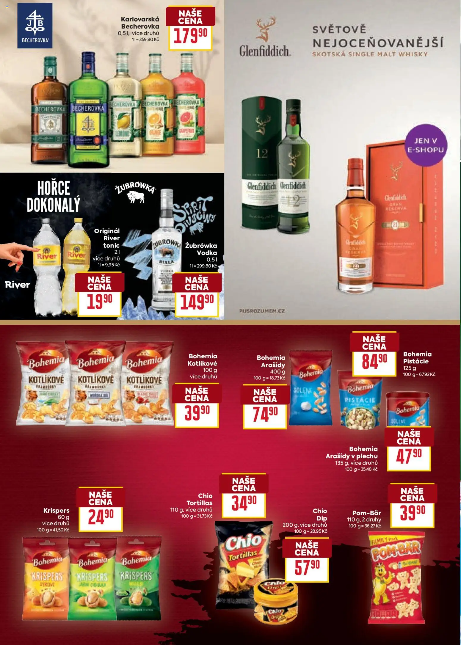 Billa Velký leták od 27.12.2025 | Strana: 24 | Produkty: Pistácie, Whisky, Tonic, River tonic