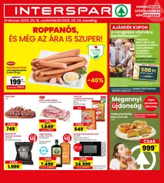 Interspar Akciós újság - amely érvényes a következő dátumtól: 18.09.2025
