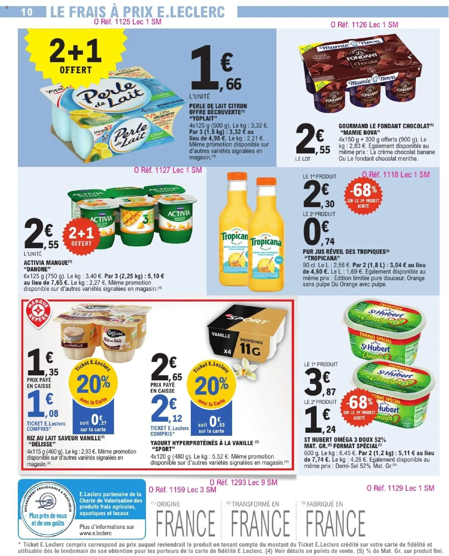 {H1} | Page: 10 | Produits: Citron, Mangue, Banane, Riz