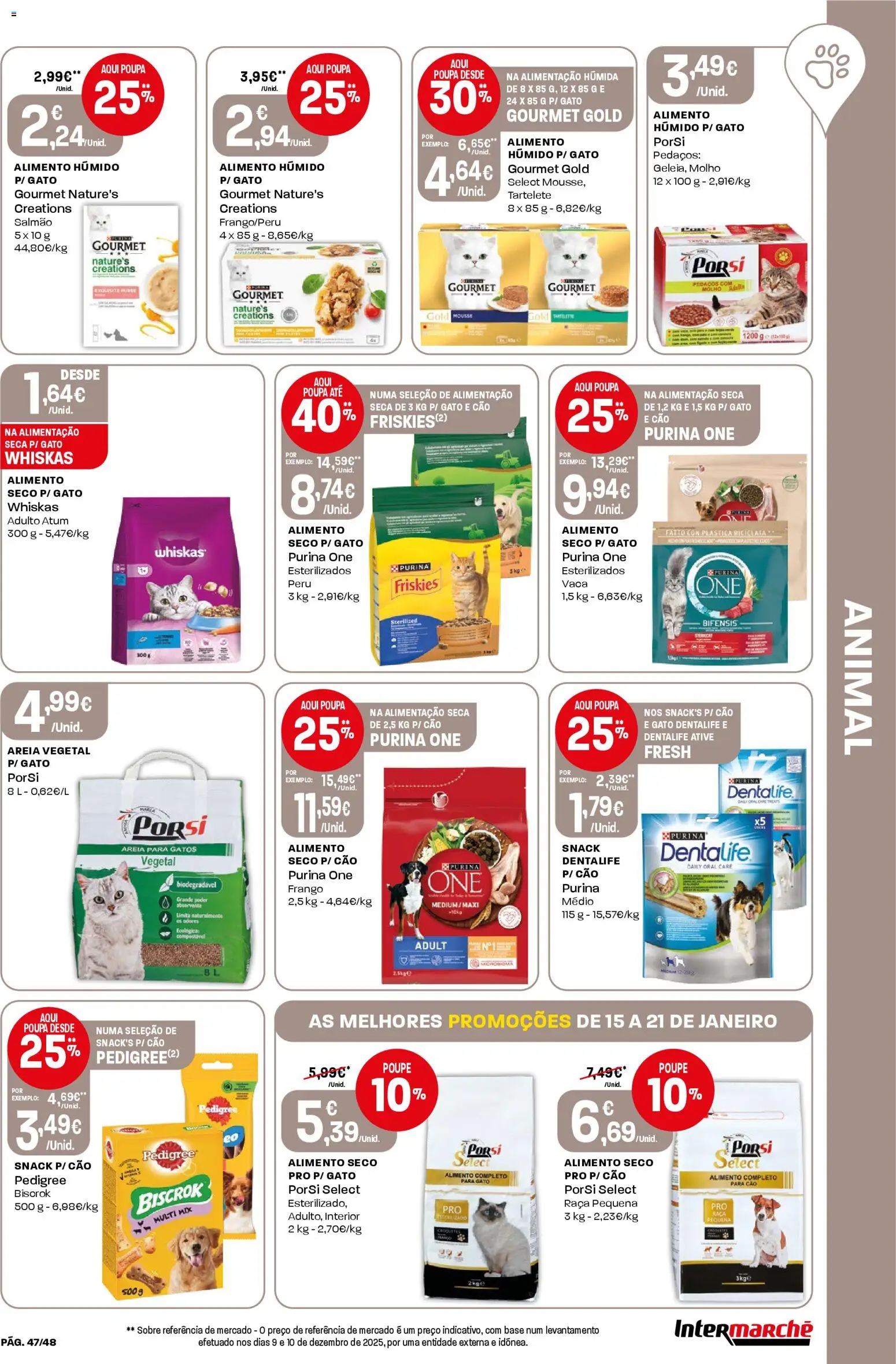 Intermarché folheto │ válido de 15.01.2026 | Página: 47 | Produtos: Atum, Areia, Frango, Salmão