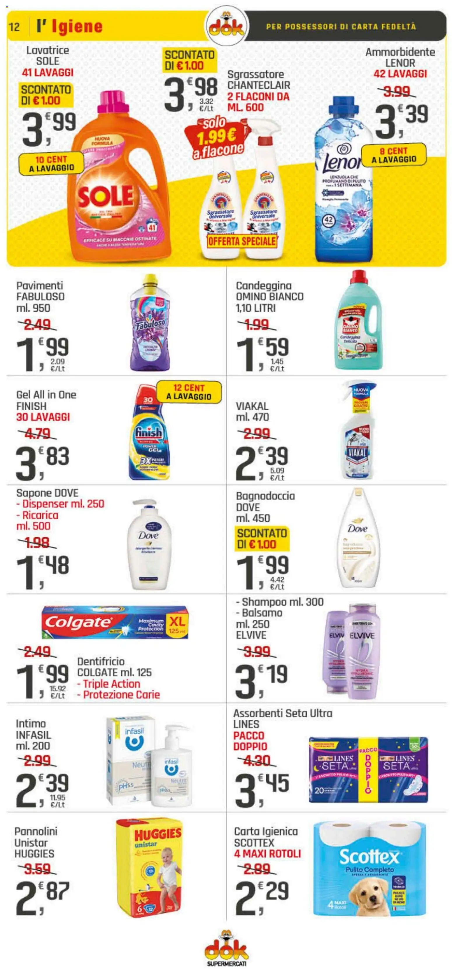 Volantino DOK del 06.11.2025 | Pagina: 12 | Prodotti: Balsamo, Sapone, Intimo, Caschetto