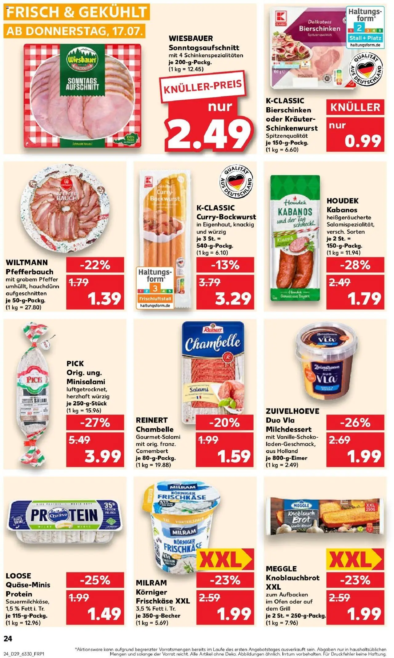 Kaufland prospekt Braunschweig	 - gültig ab dem 21.07.2025 | Seite: 37 | Produkte: Bockwurst, Grill, Milram, Frischkase