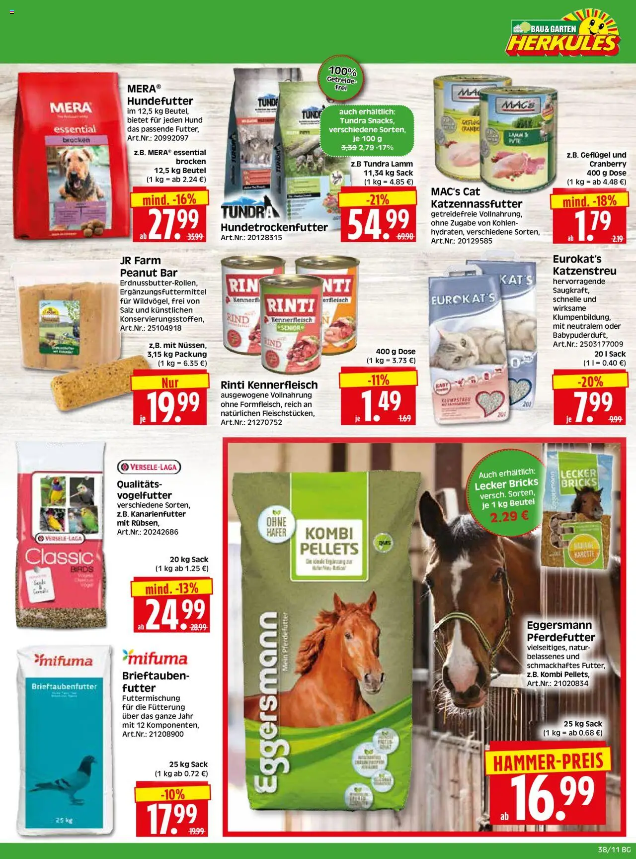 HERKULES - Bau & Garten – gültig ab 15.09.2025 | Seite: 11 | Produkte: Salz, Getreide, Karotte