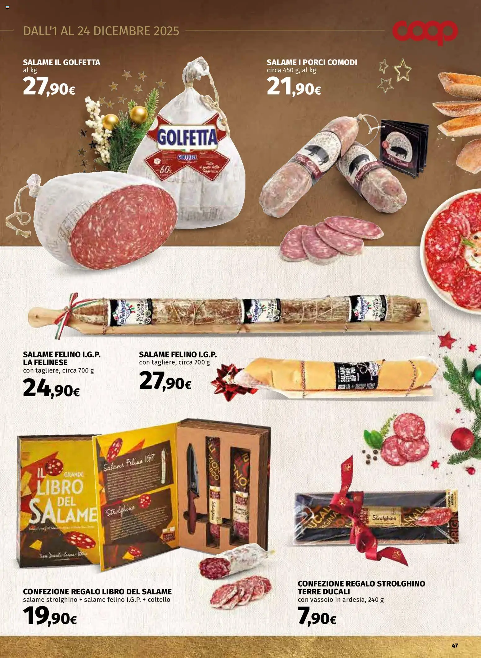 Volantino COOP del 01.12.2025 | Pagina: 47 | Prodotti: Salame, Vassoio