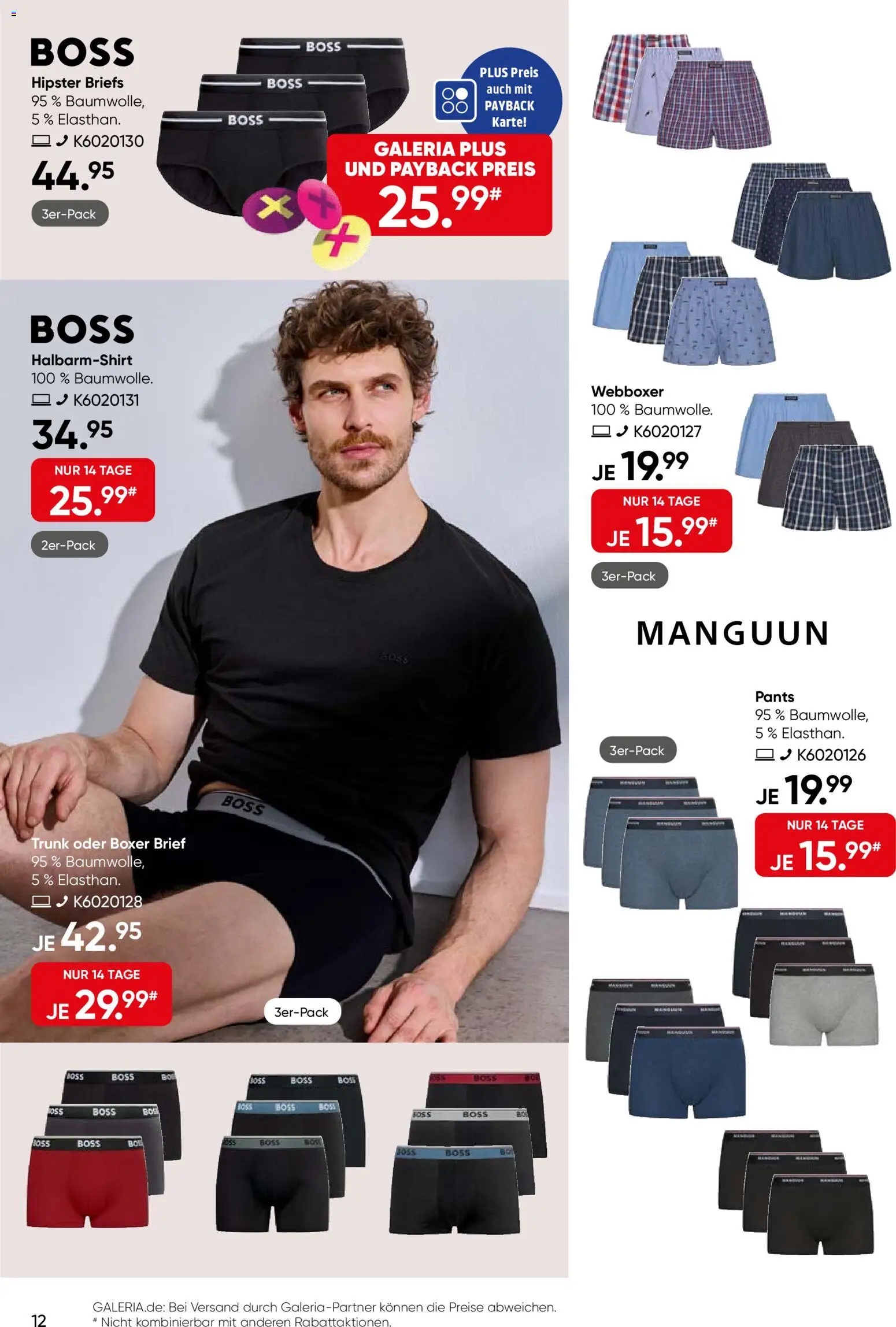 Galeria Karstadt Kaufhof Prospekt 	 – gültig ab 11.02.2026 | Seite: 12 | Produkte: Boxer