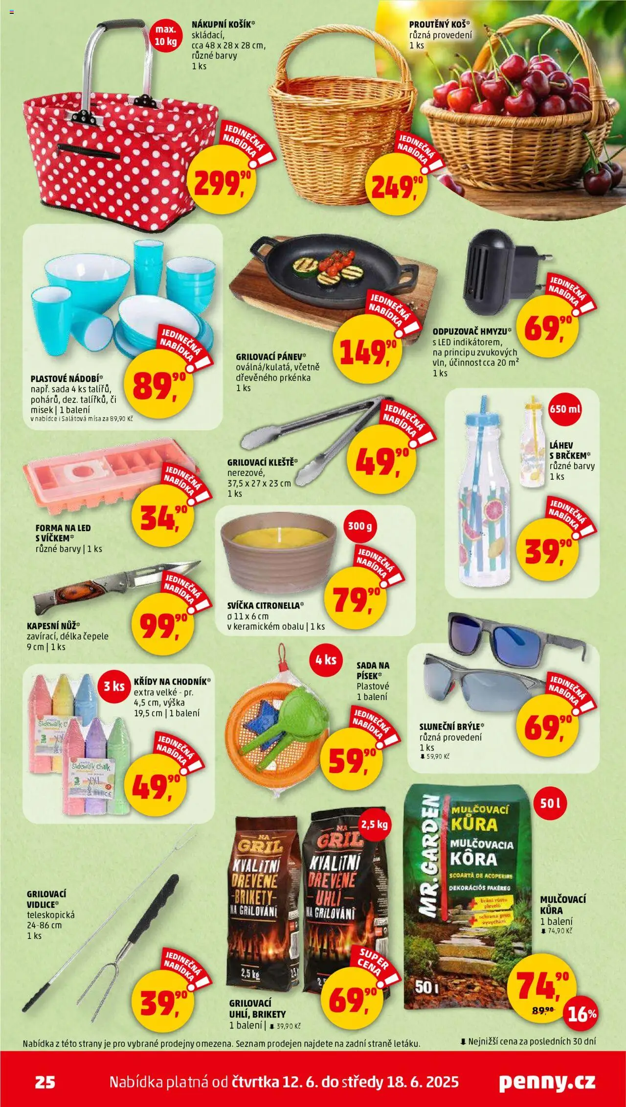 Penny Market leták - Čtvrtečník od 12.06.2025 | Strana: 25 | Produkty: Brikety, Forma na led, Svíčka, Odpuzovač