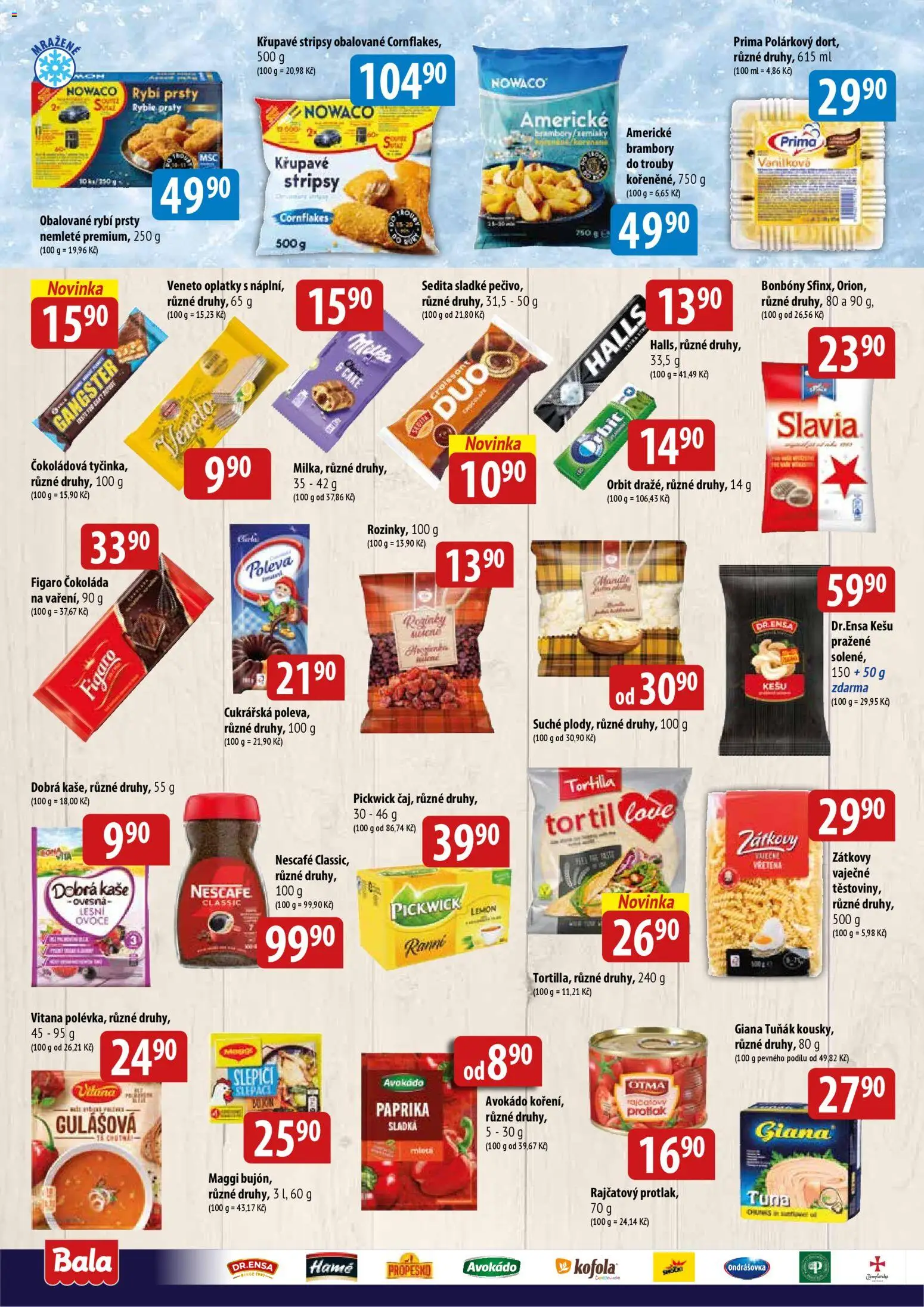 BALA velký leták + od 29.10.2025 | Strana: 4 | Produkty: Kešu, Ondrášovka, Maggi, Avokádo