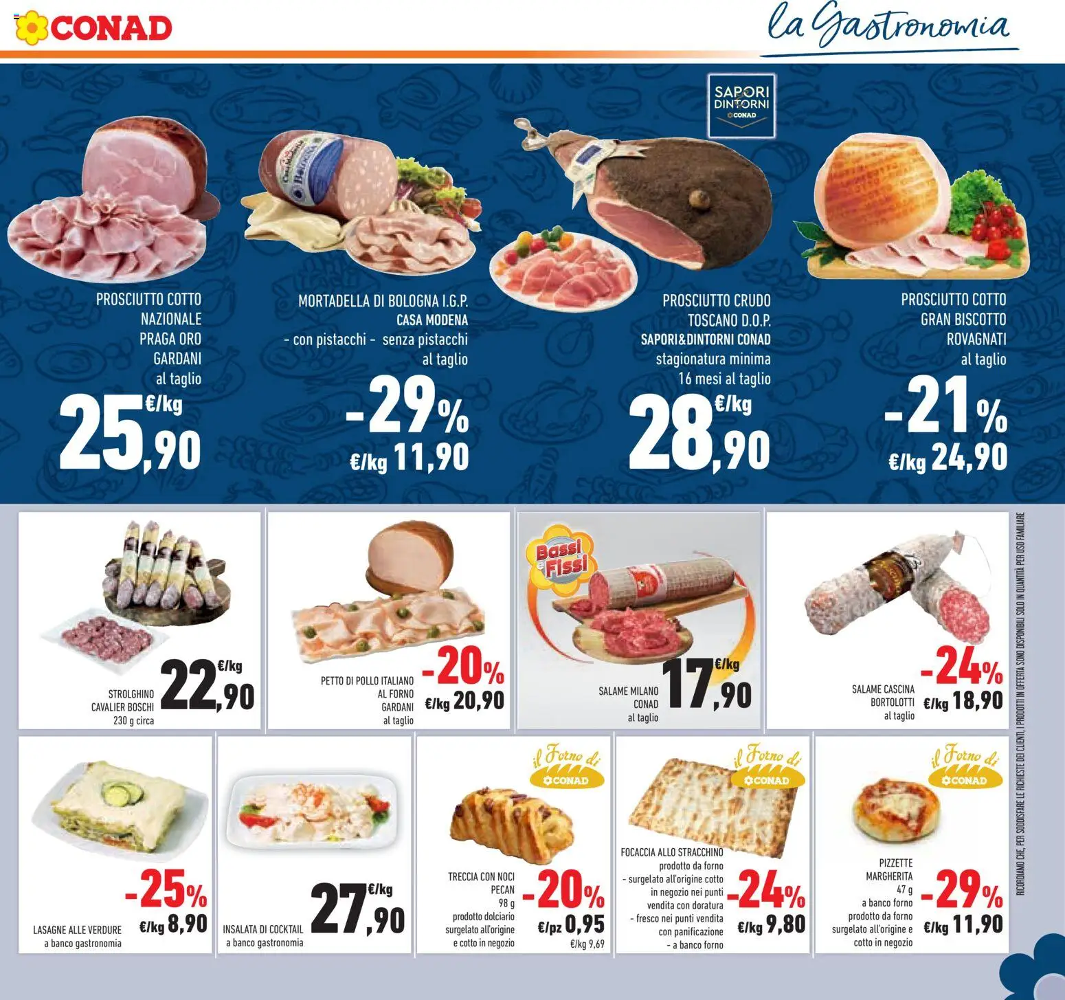 Volantino Conad del 25.02.2026 | Pagina: 15 | Prodotti: Focaccia, Insalata, Noci, Mortadella