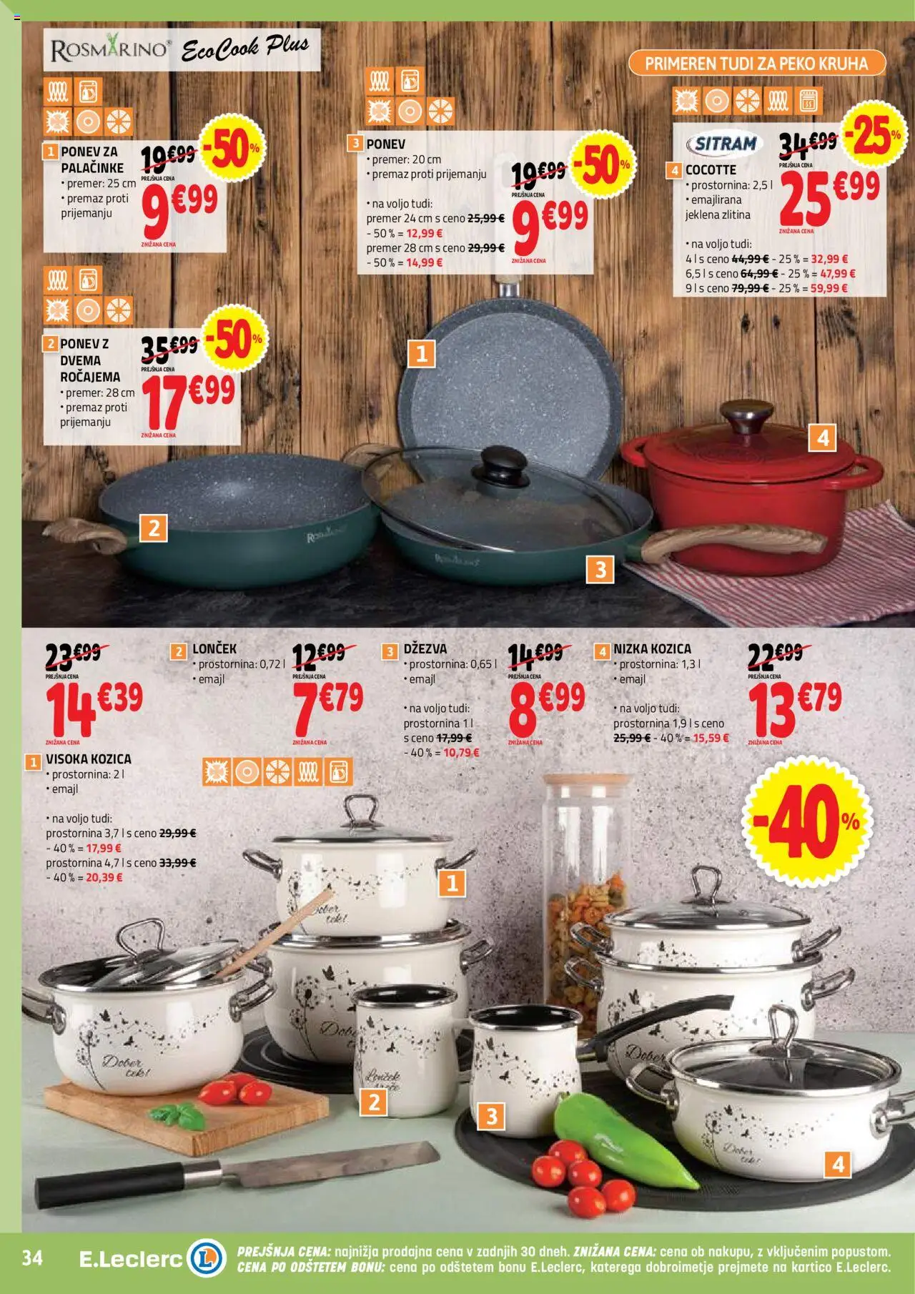 Novi E.leclerc katalog ponudbe – veljaven od 17.09.2025 | Stran: 34 | Izdelki: Palačinke