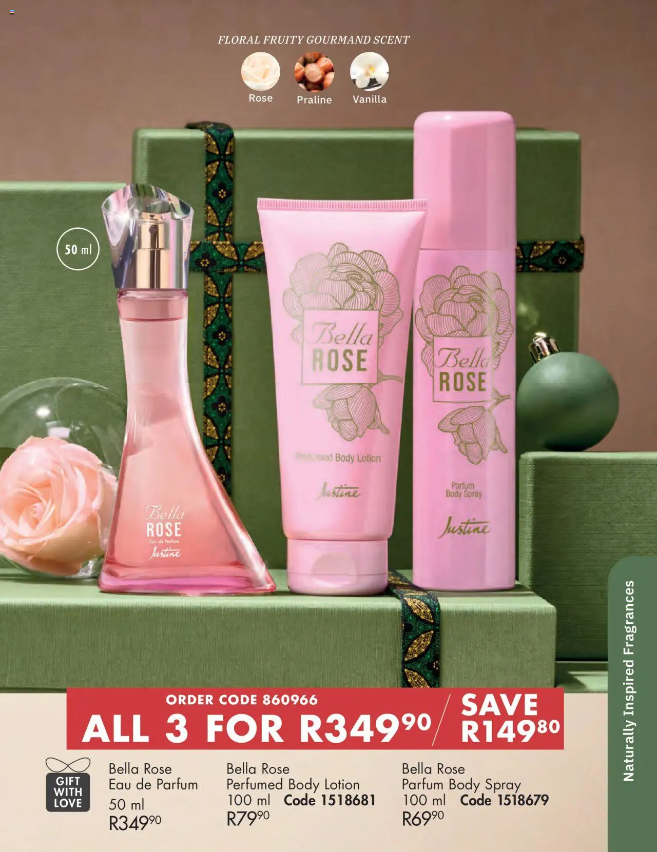 New Justine catalogue – valid from 01.10.2025 | Page: 11 | Products: Body spray, Lotion