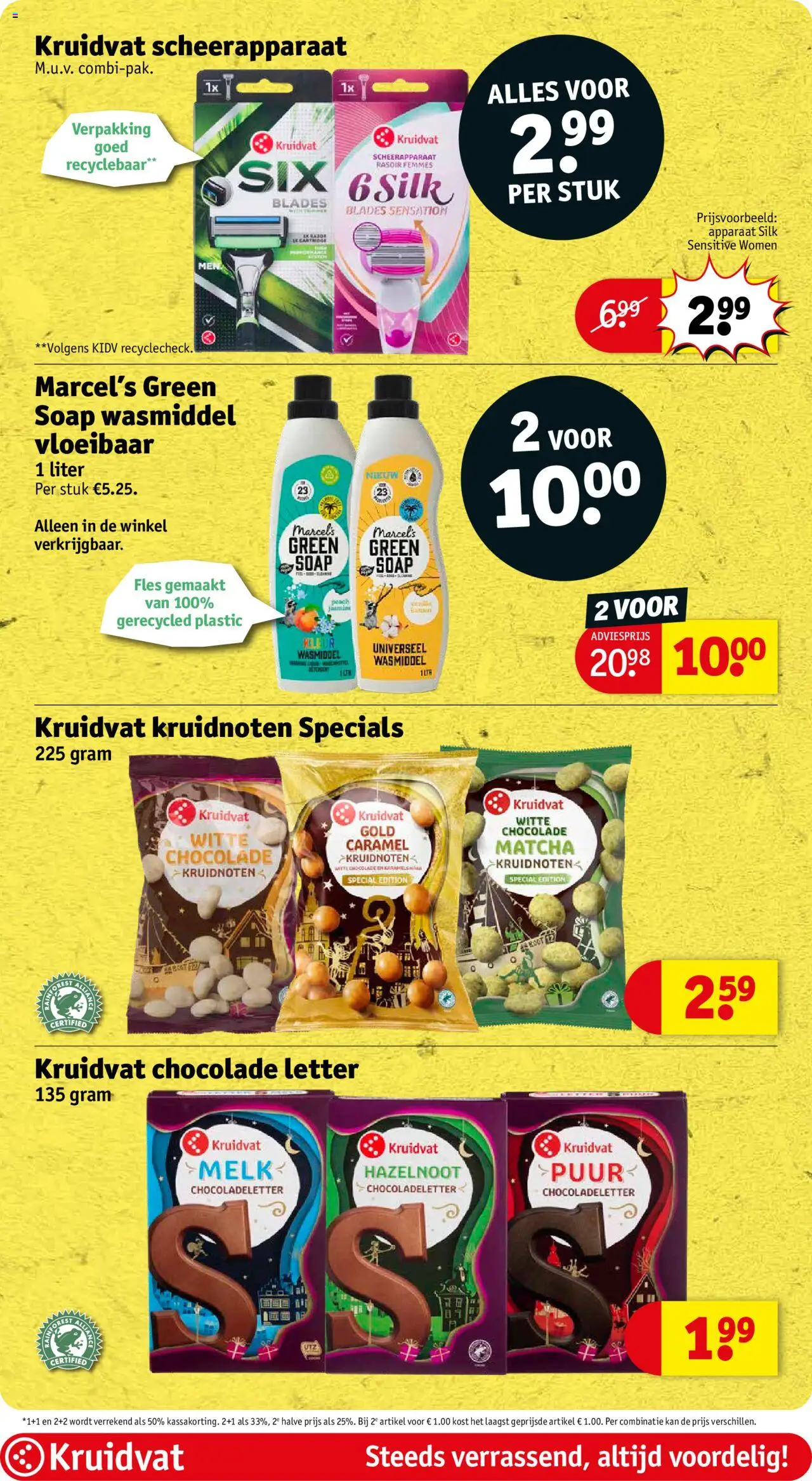 {H1} | Pagina: 8 | Producten: Melk, Chocolade, Kan, Scheerapparaat