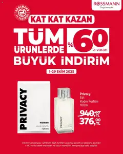01.10.2025 tarihinden itibaren geçerli olan Rossmann kataloğu önizlemesi | Sayfa: 19 | Ürünler: Parfüm, Eau de toilette