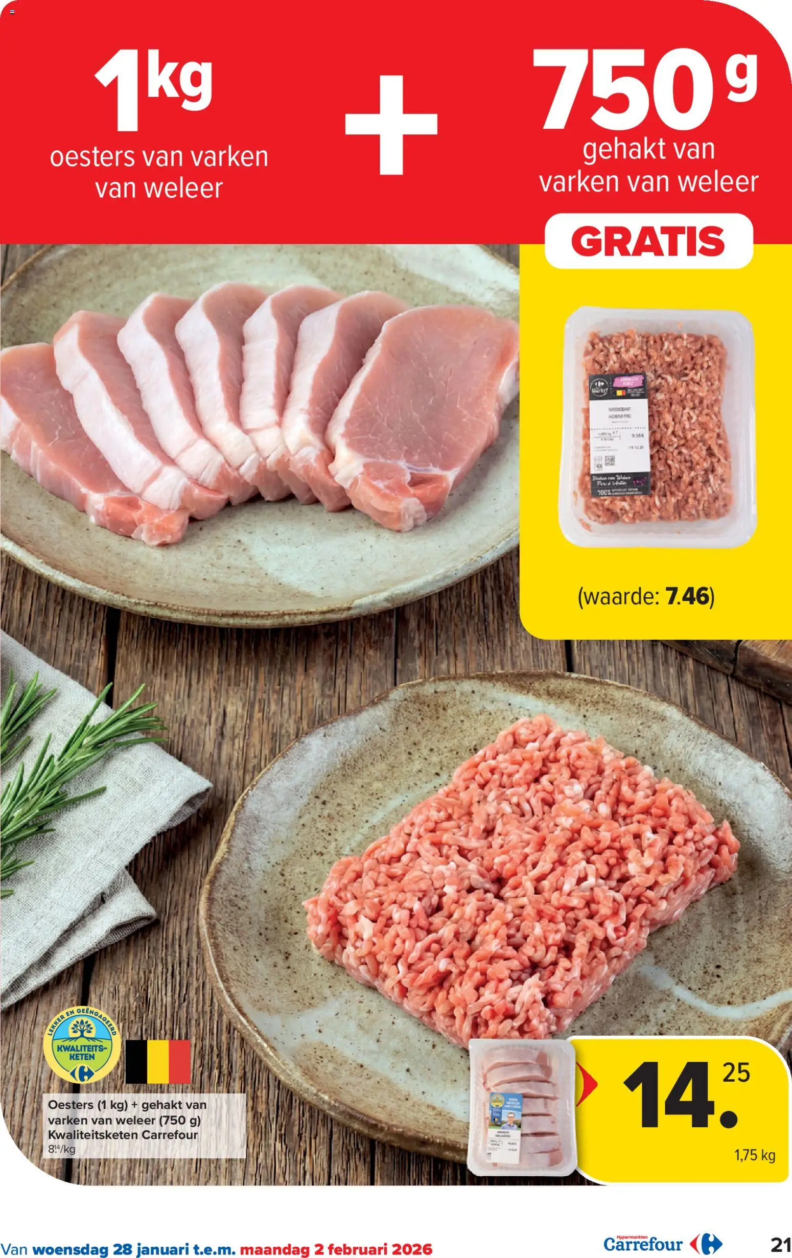 {H1} | Pagina: 21 | Producten: Gehakt