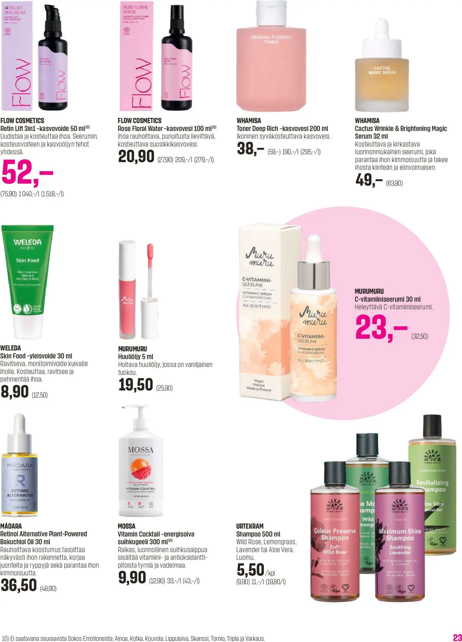 Sokos tarjoukset - Emotion 3plus1 – voimassa 25.03.2026 alkaen | Sivu: 23 | Tuotteet: Shampoo, Suihkugeeli, Seerumi, Kasvovoide
