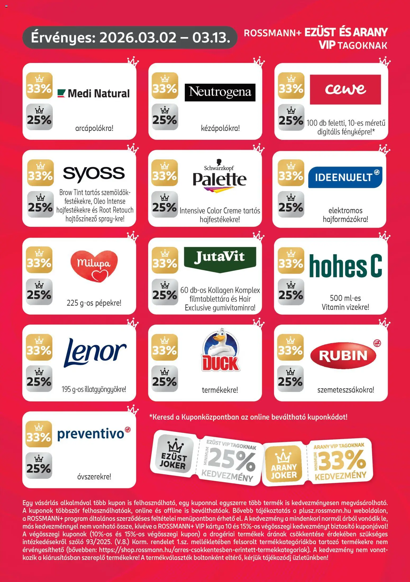 Rossmann akciós ujság - amely érvényes a következő dátumtól: 02.03.2026 | Oldal: 3 | Termékek: Szőlő, Hohes c, Kollagén