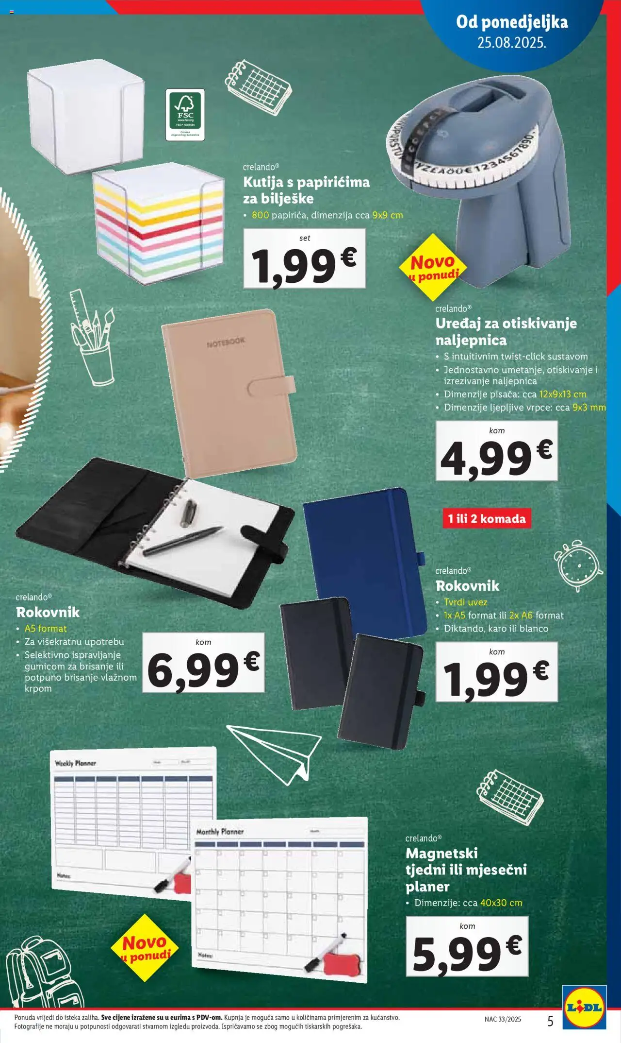 Lidl katalog | vrijedi od 31.07.2025 | Stranica: 5 | Proizvodi: Kutija, Notebook