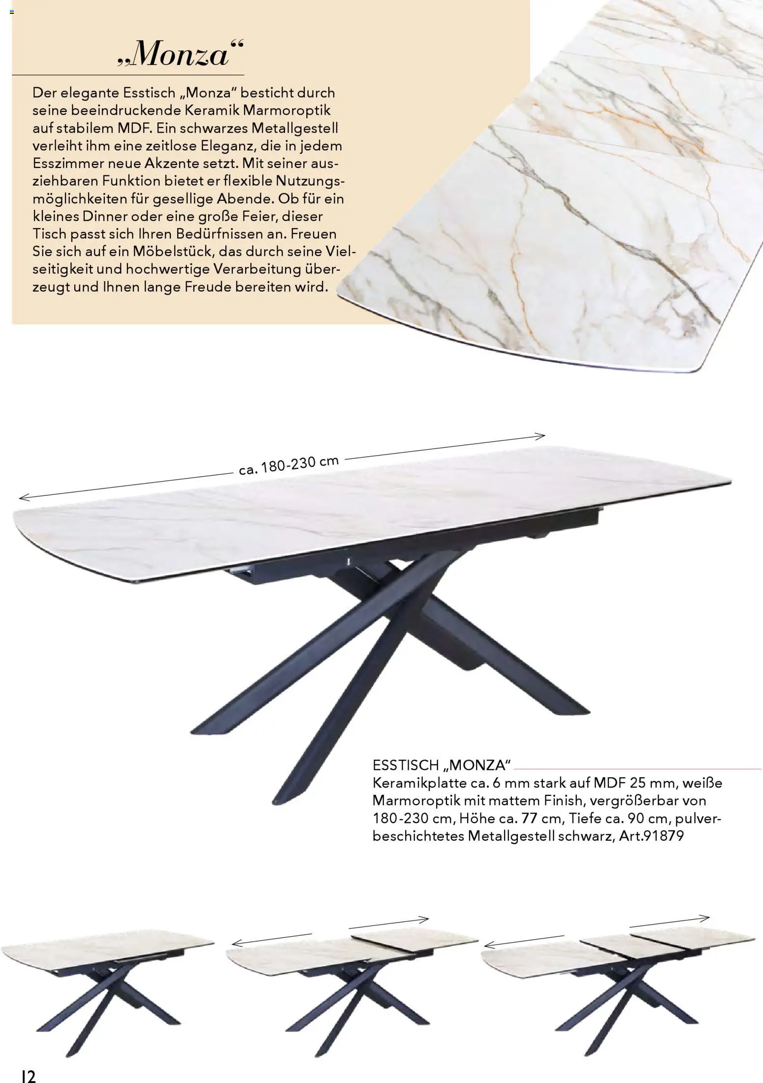 Rahaus Prospekt Glas/Keramik-Esstische – gültig ab 29.01.2026 | Seite: 14 | Produkte: Esstisch, Tisch