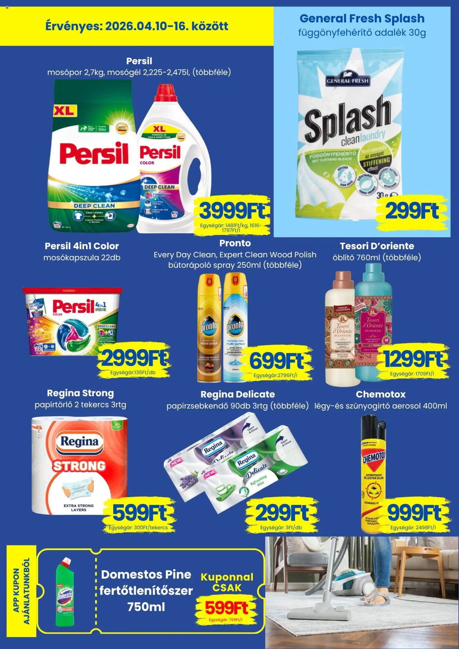 Magnetic akciós ujság - amely érvényes a következő dátumtól: 10.04.2026 | Oldal: 3 | Termékek: Mosókapszula, Öblítő, Papírzsebkendő, Mosópor