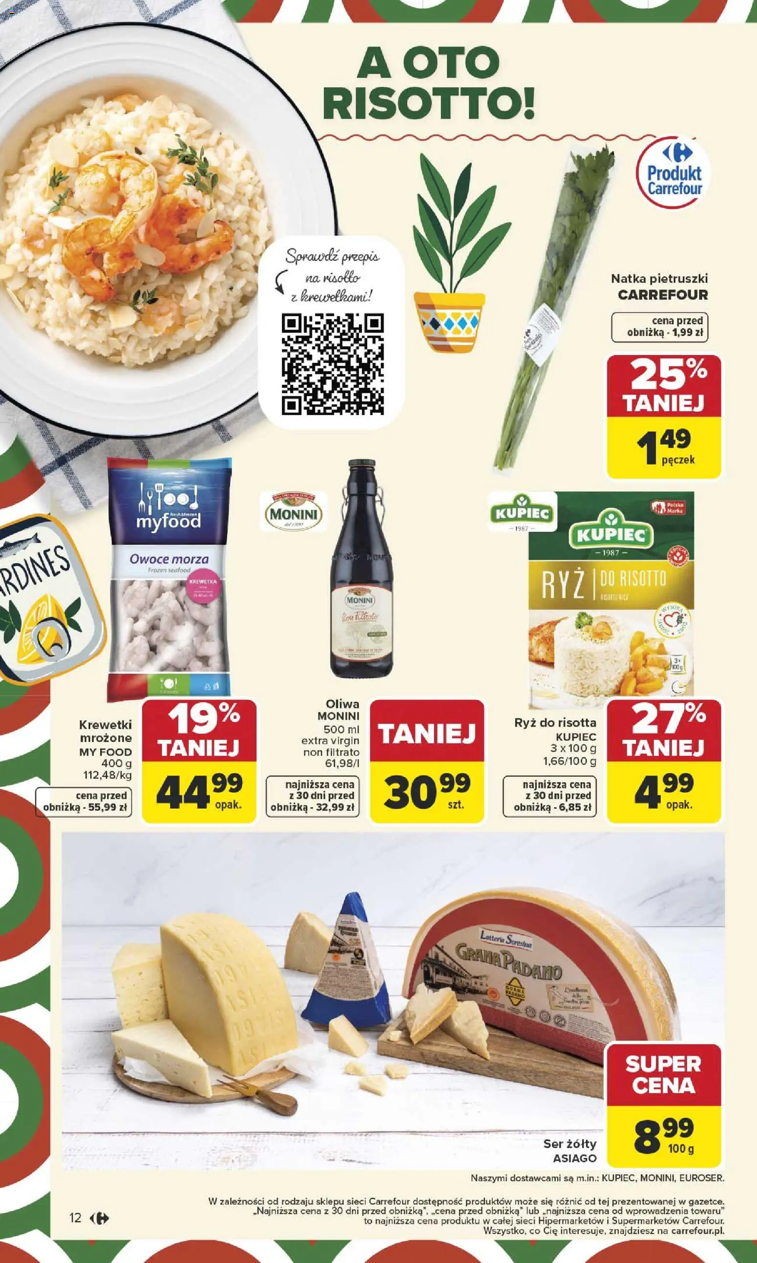 Carrefour Gazetka od 12.01.2026 | Strona: 14 | Produkty: Ser żółty, Ser, Ryż, Owoce